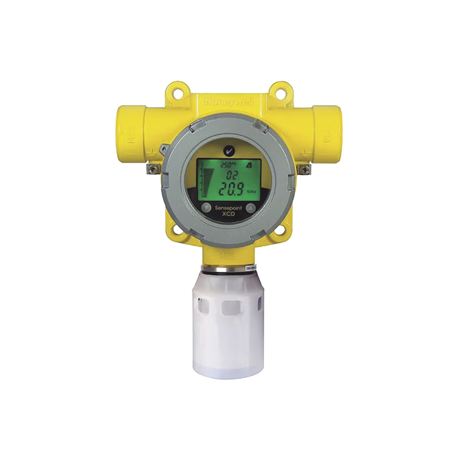 Detector de gas fijo con sensor electroquímico de hidrógeno 0-1000 ppm, salida 4-20 mA, certificación UL/c-UL