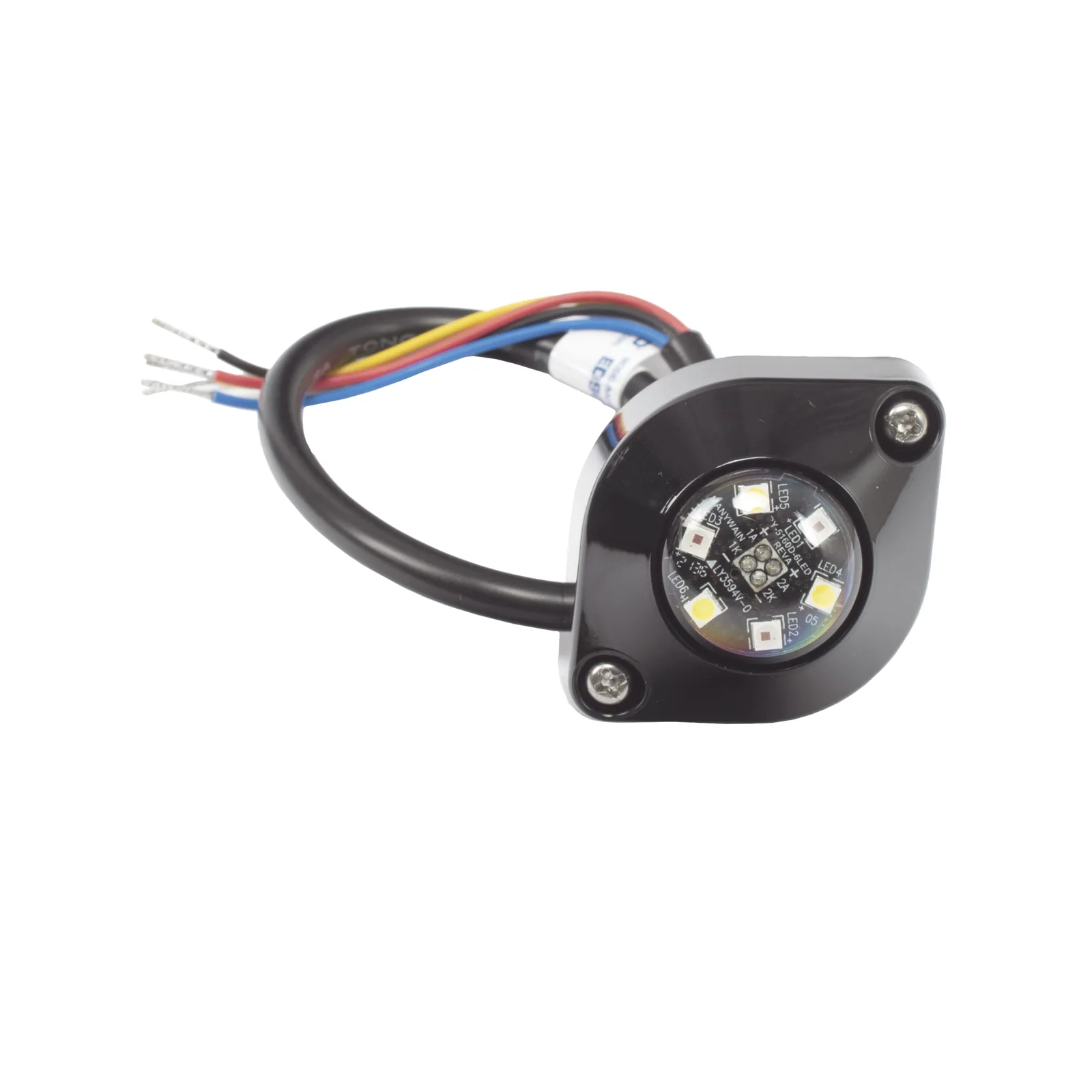 Estrobo Oculto de 6 LED color Rojo Serie ED9015