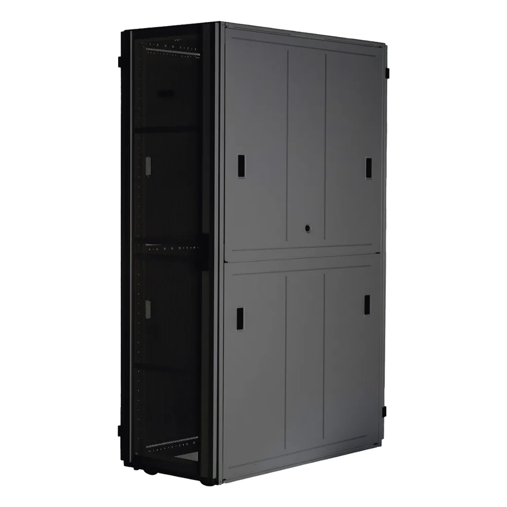Gabinete FlexFusion™ XGL (Light) para Centros de Datos, 48 UR, 800 mm de Ancho, 1070 mm de Profundidad, Fabricado en Acero, Color Negro