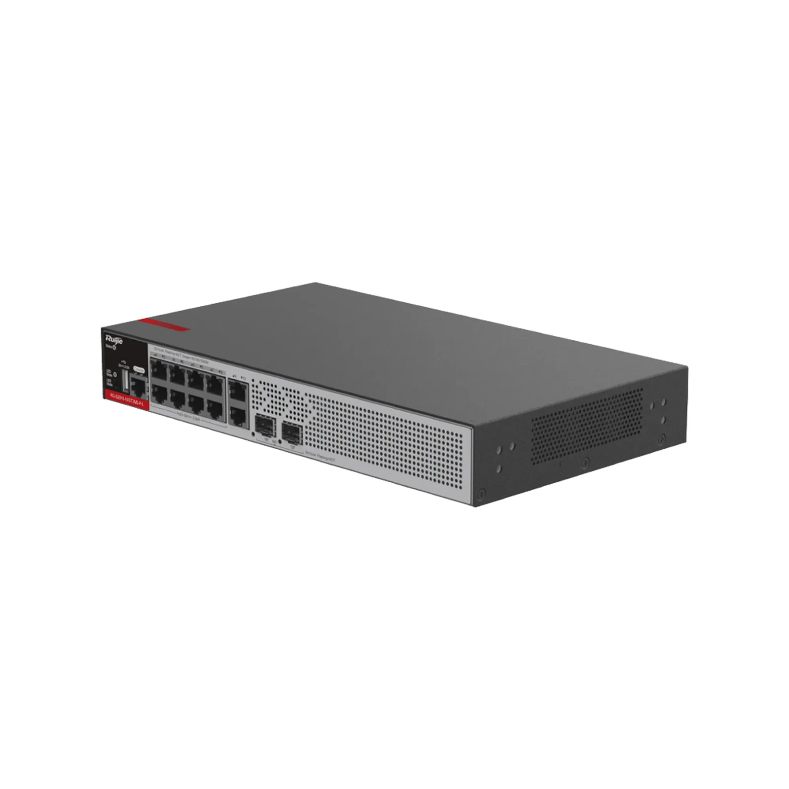 Switch PoE+ Empresarial 125 Watts, Administrable L2+, 8 Puertos PoE Gigabit , 2 Puertos Uplink Gigabit y 2 Puertos Uplink SFP 2.5G