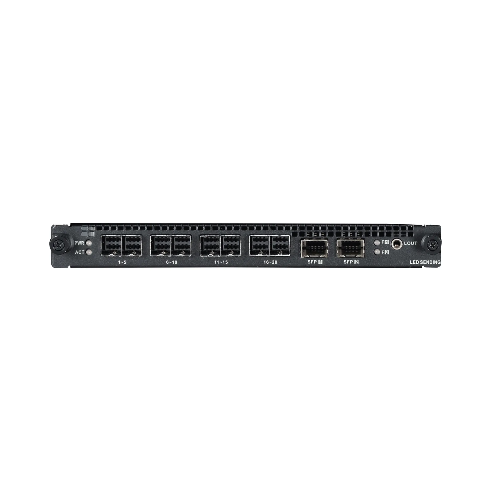 Tarjeta de Salida LED 4 miniSAS / 20 Puertos 1G + 2x10G Óptico / 10.4 MP / Compatible Serie DS-C30S (V2)