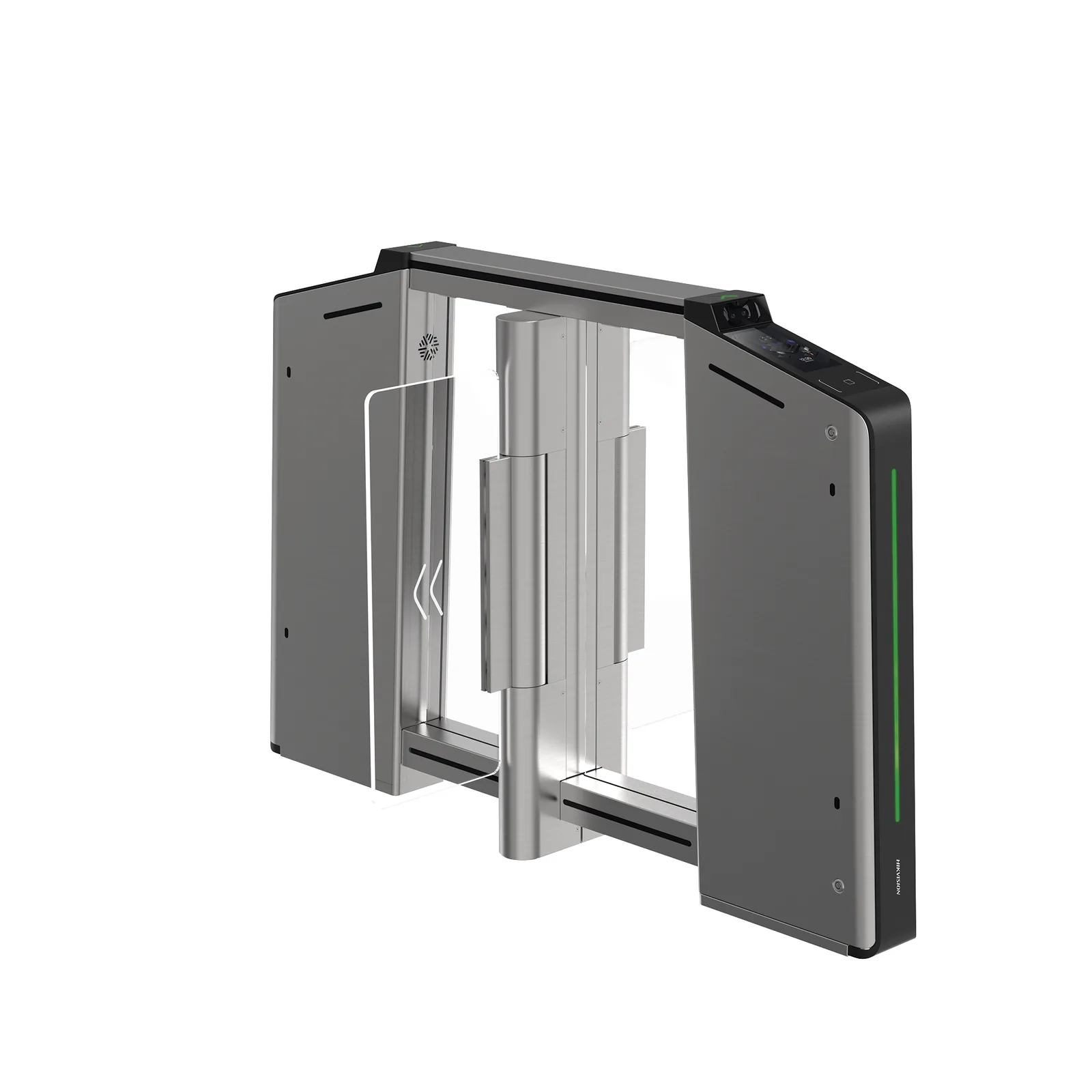 Torniquete Inteligente CENTRAL con Reconocimiento Facial Incluido / Para Ampliar Numero de Carriles con Torniquetes DS-K3B631TX Izquierdo y Derecho / Acero Inxoxidable SUS304 / Carril de 65 cms