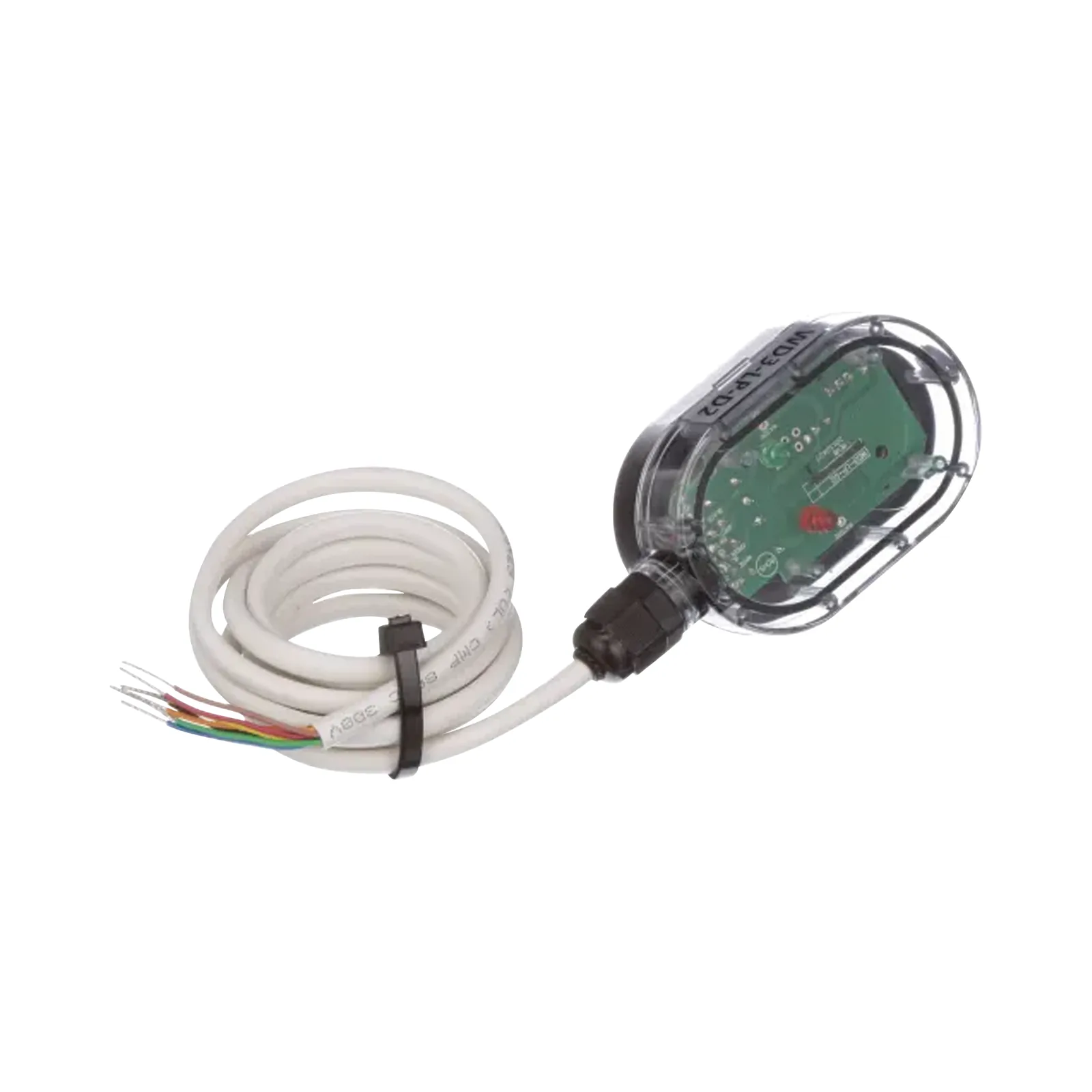 Detector de fuga de agua con relevador DPDT, alimentación externa 24 Vac o 11-27 Vdc, gabinete sumergible IP68
