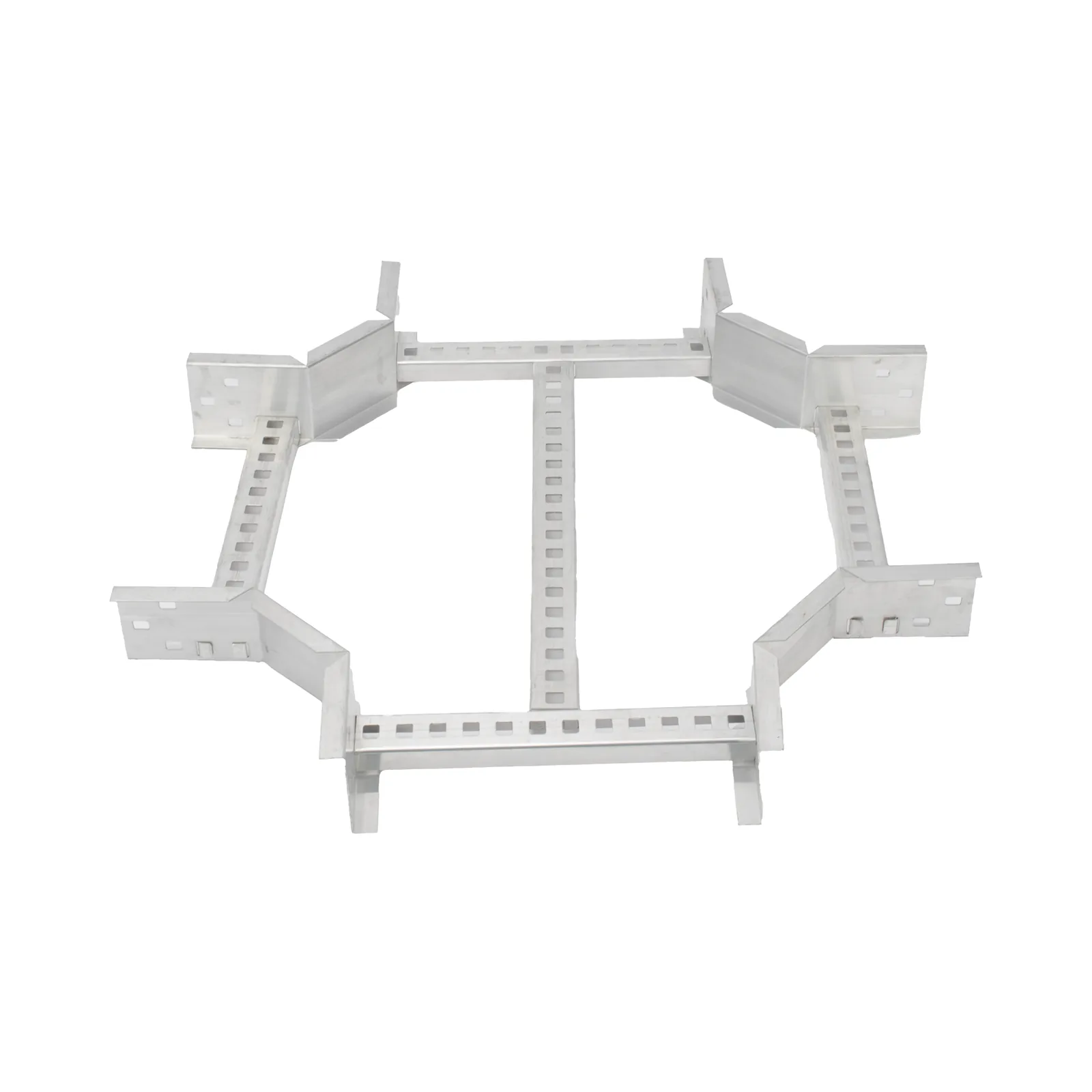 Derivación "X" Horizontal de Aluminio Perfil Z / Peralte 3 1/4" / Ancho 9"/ Radio 8" / Incluye Tornillería (CHXHEZ314R8X9AK)