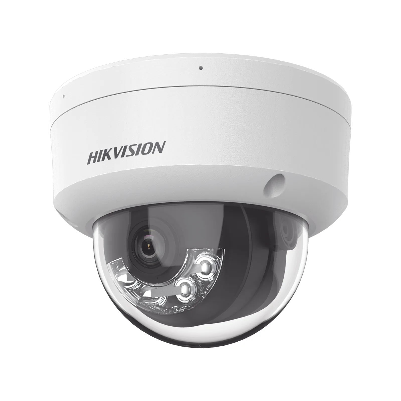 [Dual Light] Domo IP 2 Megapixel / Lente 2.8 mm / 30 mts IR + 30 mts Luz Blanca / Micrófono Integrado / Antivandálico IK08 / ACUSENSE Lite / Exterior IP67 / H.265 / PoE / ONVIF / Micro SD