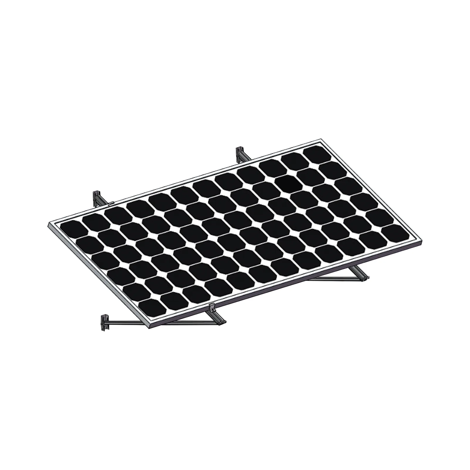 Montaje Para Módulos Solares En Muro Con Espesor De 35-40mm, Riel 1400mm
