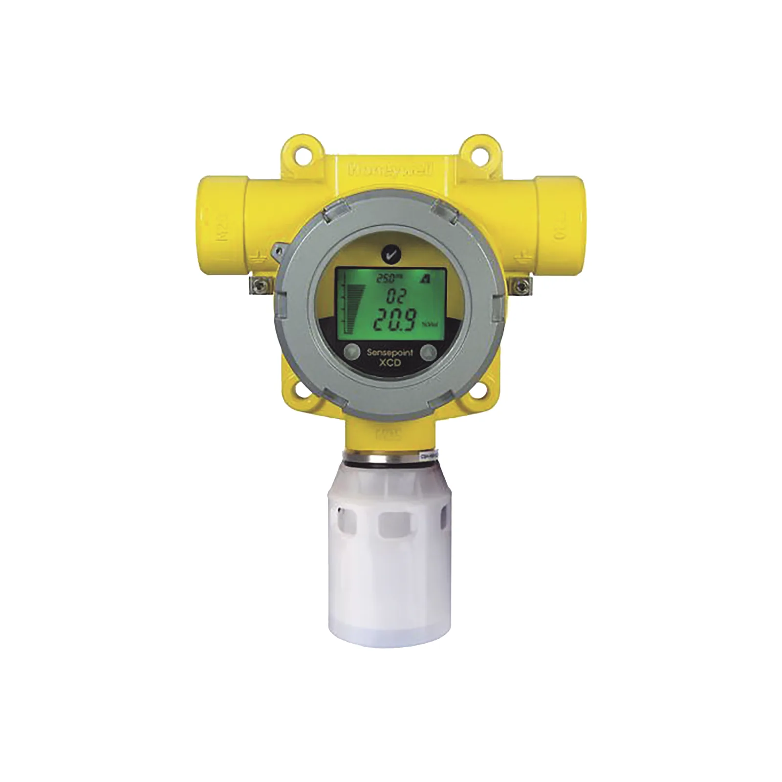 Detector fijo de gas industrial con sensor electroquímico de monóxido de carbono, salida 4-20 mA y Modbus, carcasa de aluminio IP66, certificado UL/c-UL/INMETRO