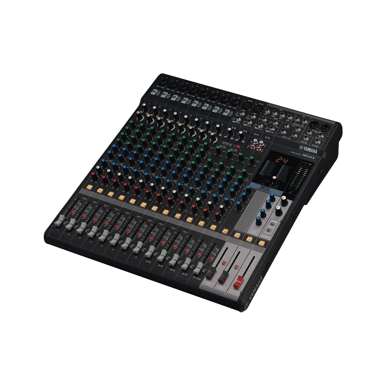 Mezcladora de Audio | 16 Canales | 10 Entradas de Micrófono | Entradas de Línea | Efectos | (MG16X)