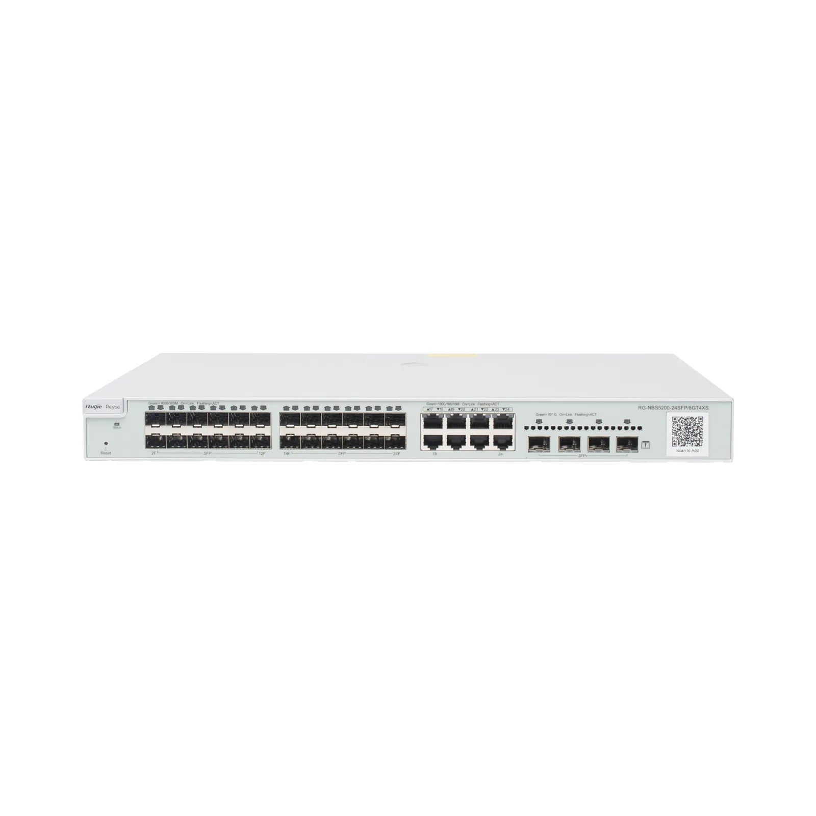 Switch administrable Capa 3, 24 puertos SFP 1G, 8 puertos Ethernet 1G Combo y 4 SFP+ 10G, gestión remota en la nube