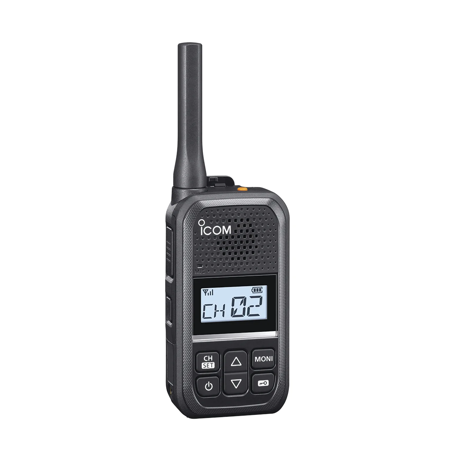 Radio Portátil Analógico UHF ICOM IC-F200 / 2W / 16 Canales / 450-470 MHz / IP54 / MIL-STD810 / Audio 600 mW / USB-C