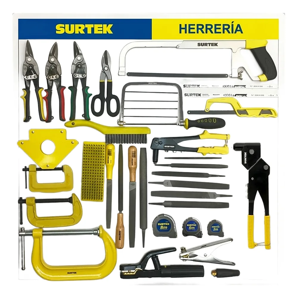 Tabla Exhibidora de Herramientas para Herrería.
