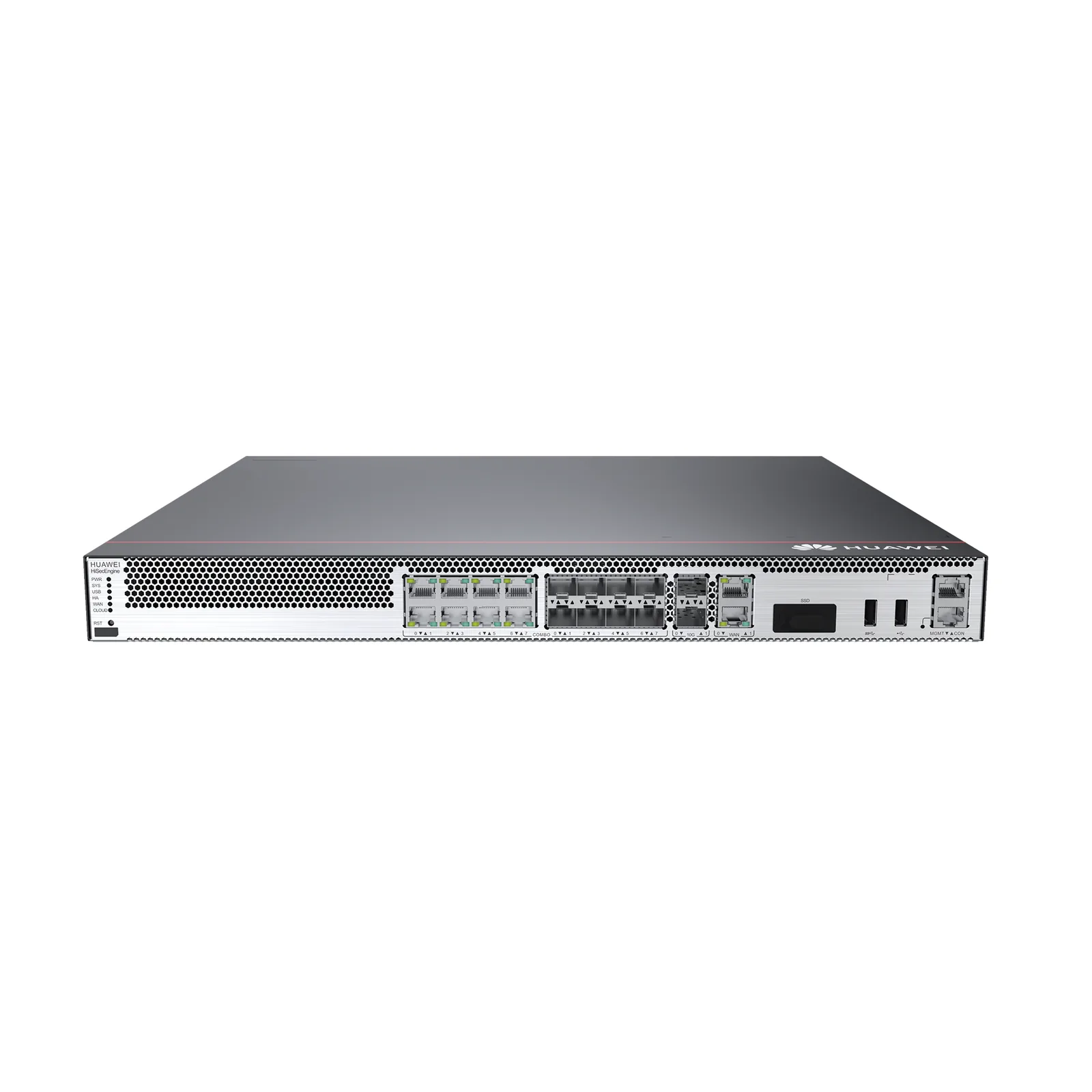 Firewall HUAWEI HiSecEngine de 8 Gbps para Empresas Medianas. Incluye Licencias por 1 Año de Threat Protection (AV, IPS, URL)