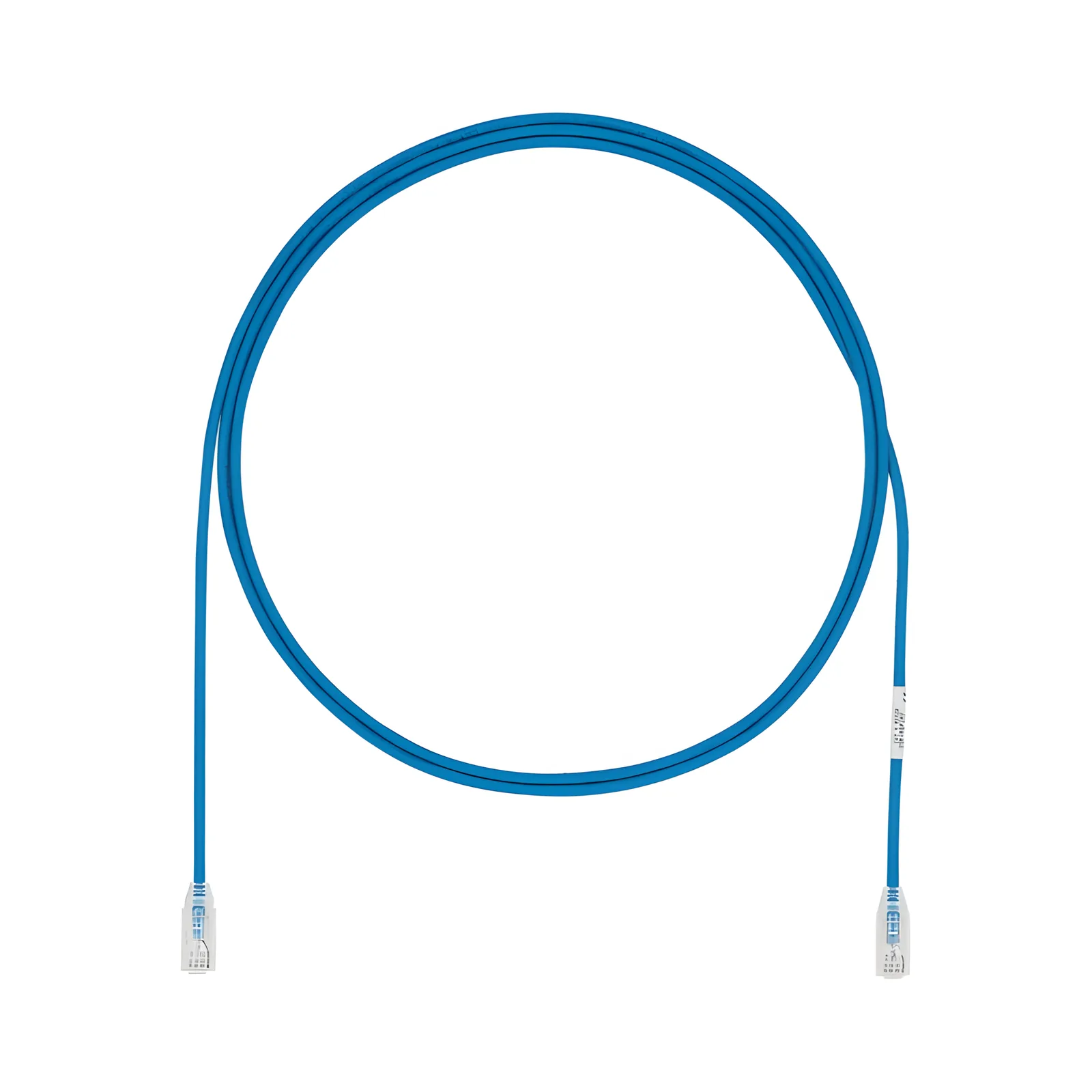 Cable de Parcheo UTP Cat6A, CM/LSZH, Diámetro Reducido (28AWG), Color Azul, 8 Metros (26.25 Pies)