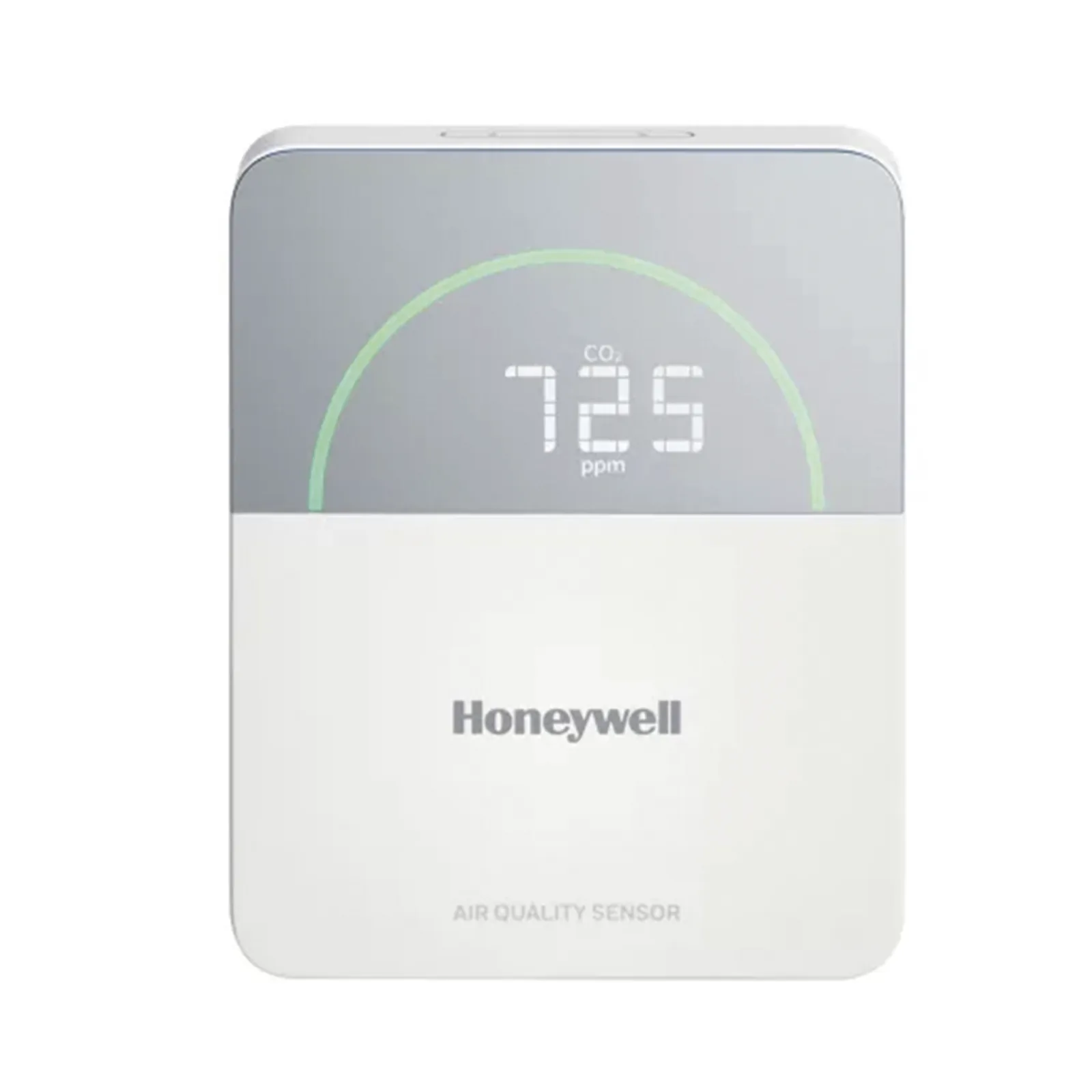 Sensor de calidad del aire interior con display, mide temperatura, humedad, CO2, PM2.5 y TVOC, comunicación BACnet, Modbus y Sylk Bus
