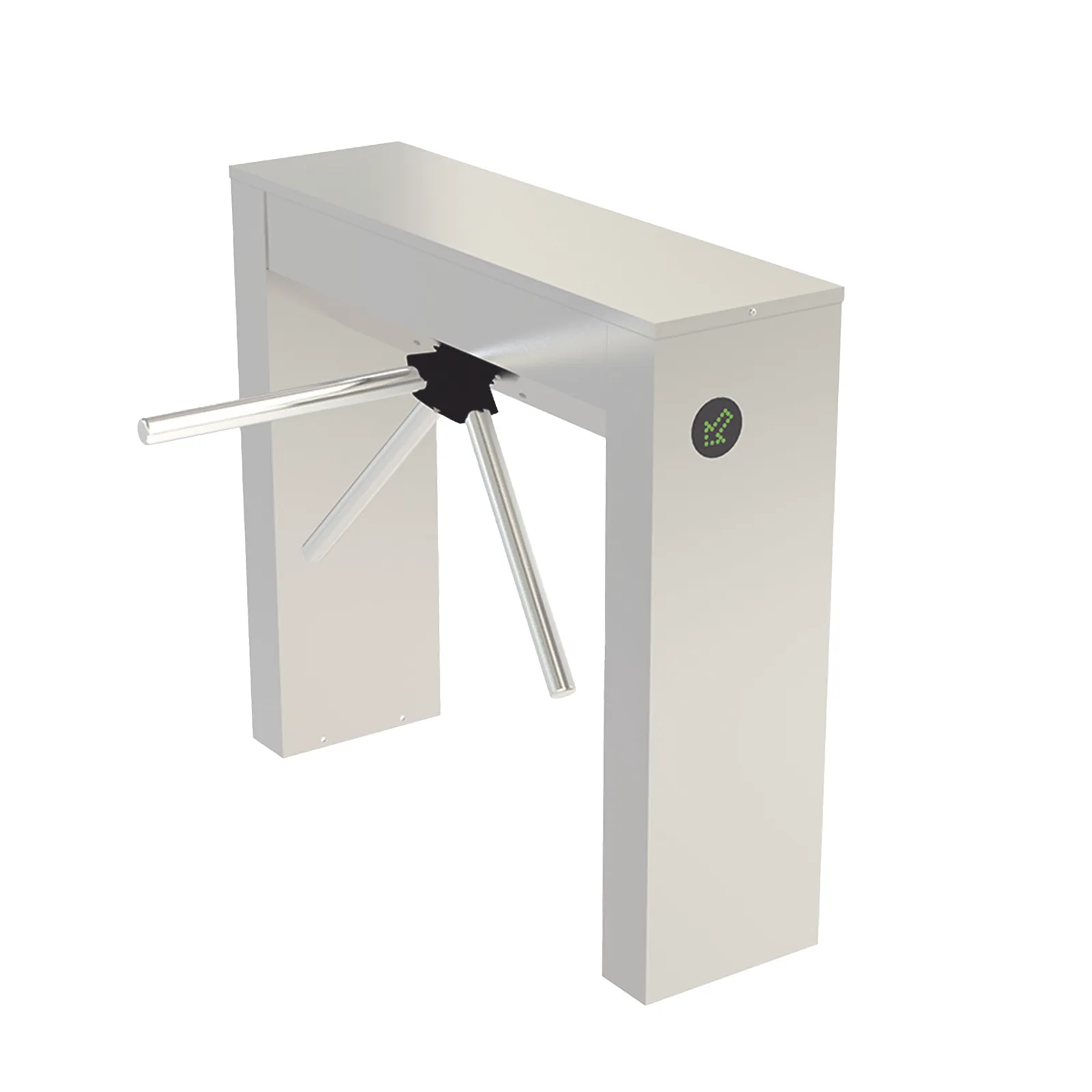 Torniquete Trípode Bidireccional de Acero Inoxidable Con Indicadores de Paso / Para Aplicaciones de Interior y Exterior Protegido / Tipo Puente