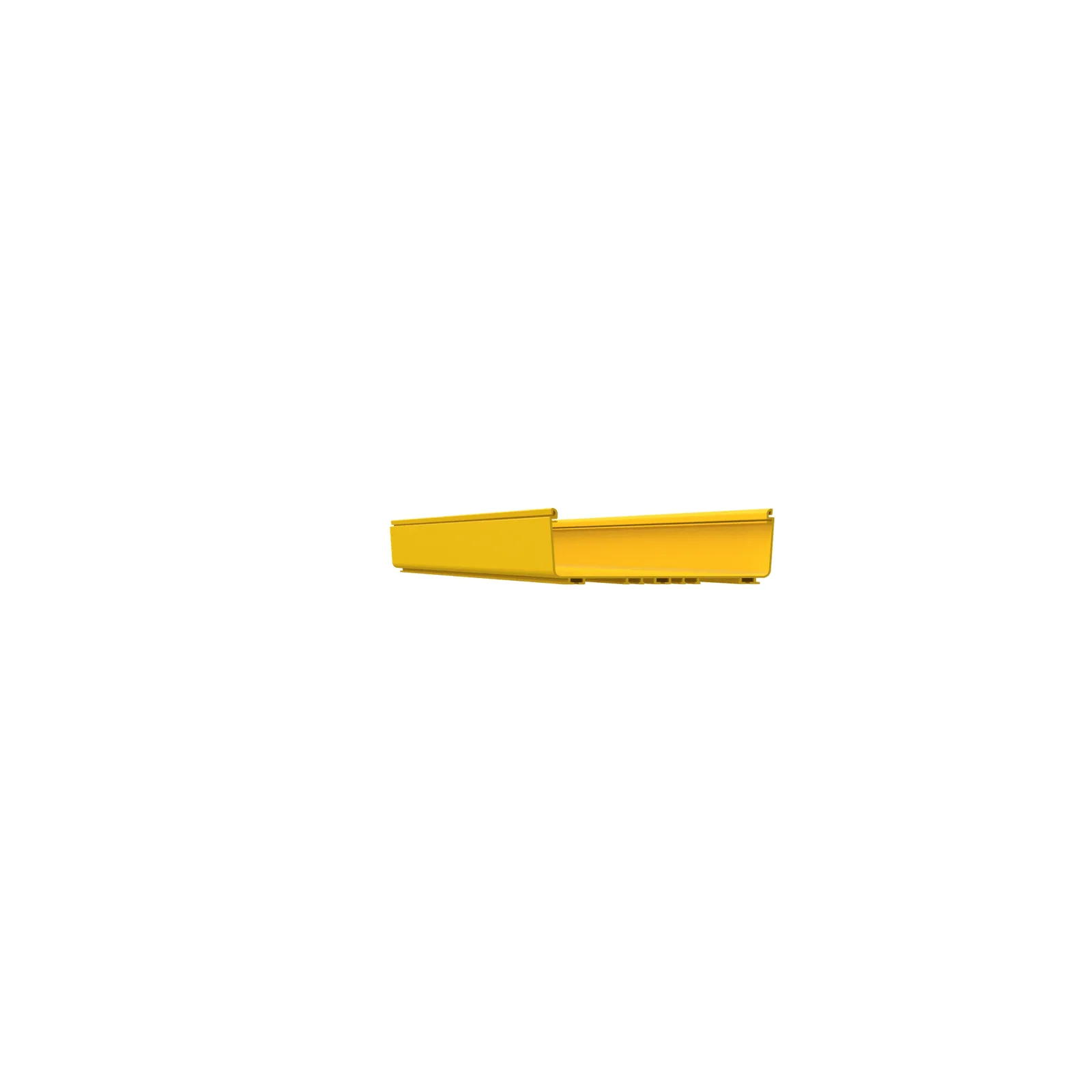 Canaleta FiberRunner™ 12X4, de PVC Rígido, Color Amarillo, 3 m. de Largo