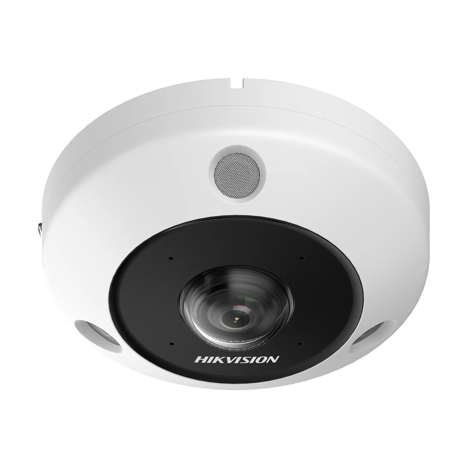 Fisheye IP 6 Megapixel / 180° - 360° / Dewarping / Heat Map / HEOP 2.0 / Conteo de Personas / IP67 / IK10 / 15 mts IR / Entrada y Salida de Audio y Alarma / Múltiples Vistas / Micrófono Integrado