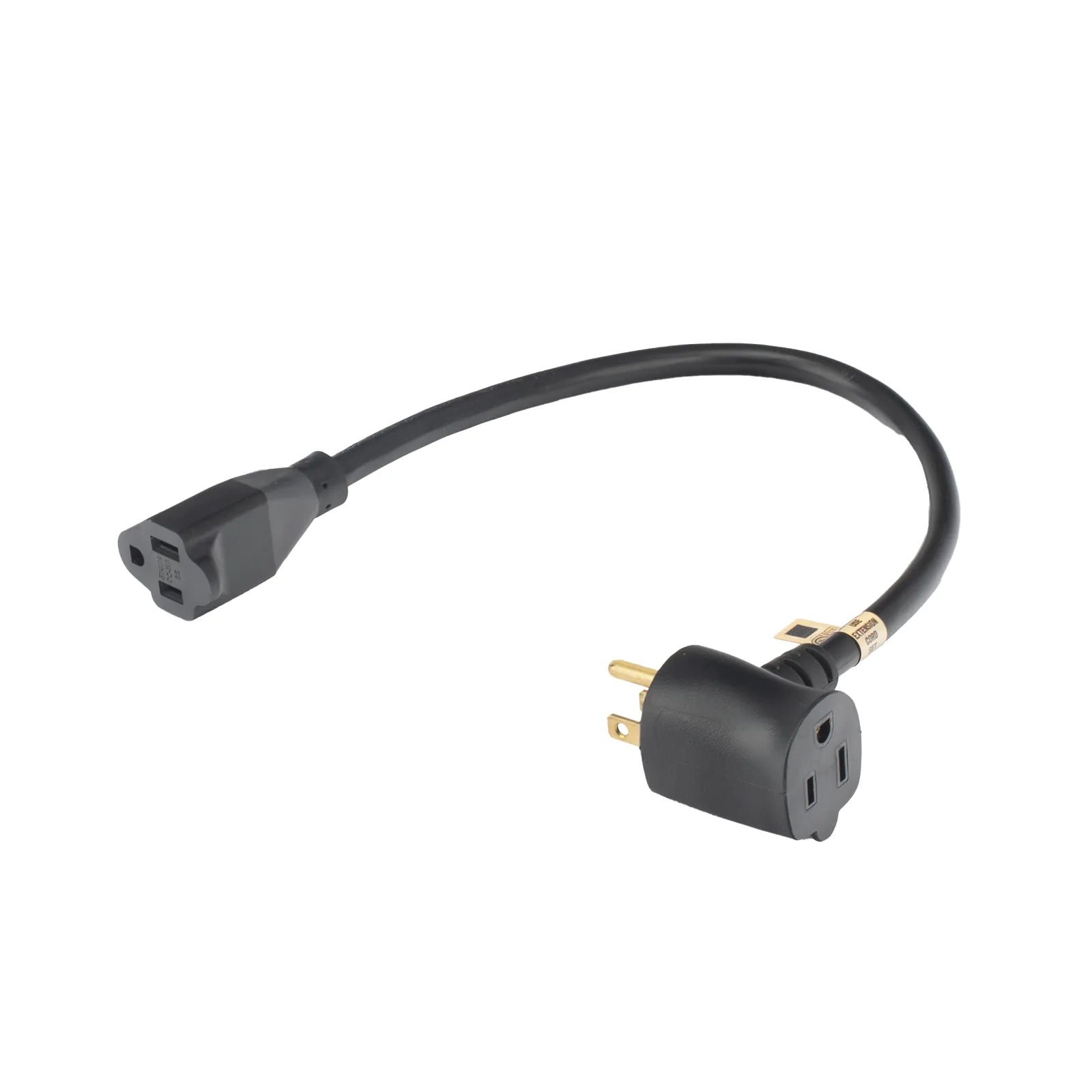 Extensión Eléctrica para Uso Rudo para Uso en "T" / Conexión NEMA 5-15 / 30 cm / 1800 W