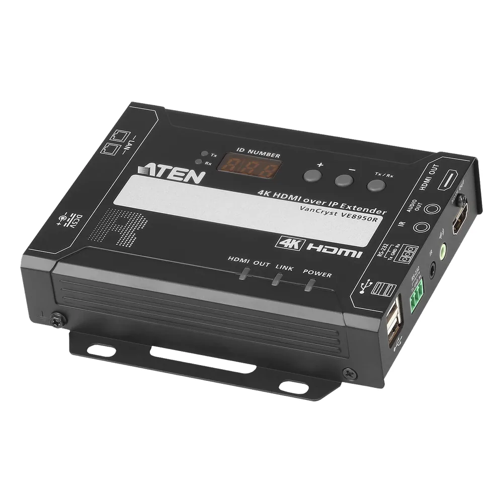 Receptor HDMI | IP | 4K @ 30Hz | 4:4:4 | EDID Expert™ | Protocolo CLI Telnet o RS-232 | Conexión Punto a Punto o Multipunto a Multipunto