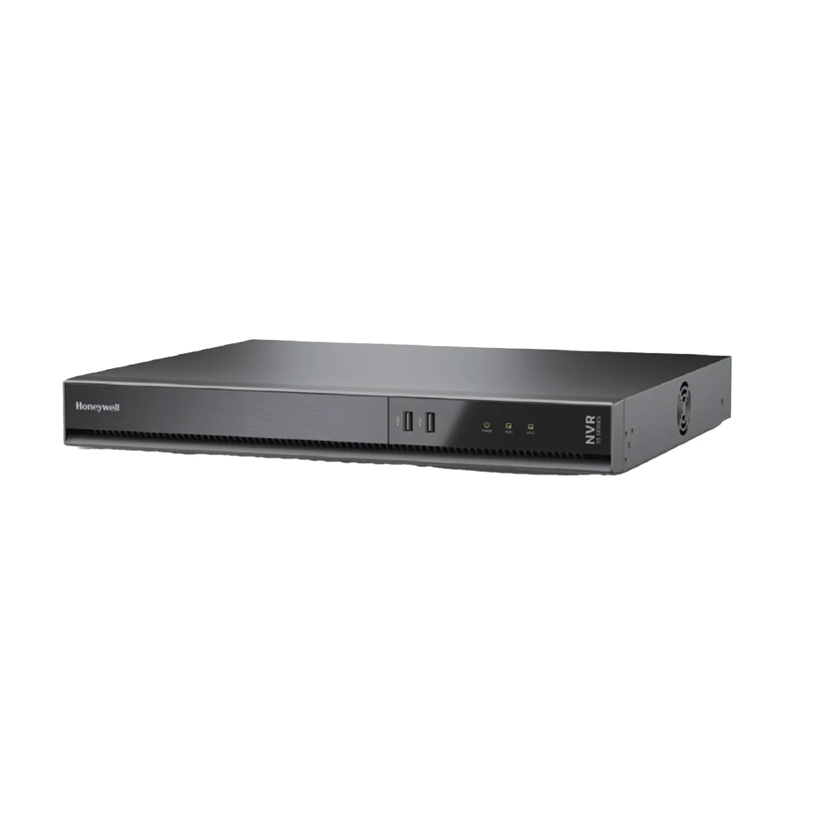 NVR de 16 canales 4K con 16 puertos PoE+ 30 W, 2 bahías HDD y recepción de alarmas, Serie 35