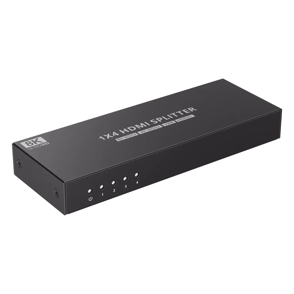 Splitter HDMI 1X4 | Velocidad de trasmisión 48 Gbps| Resolución 8K | Salida de audio| HDCP 2.3