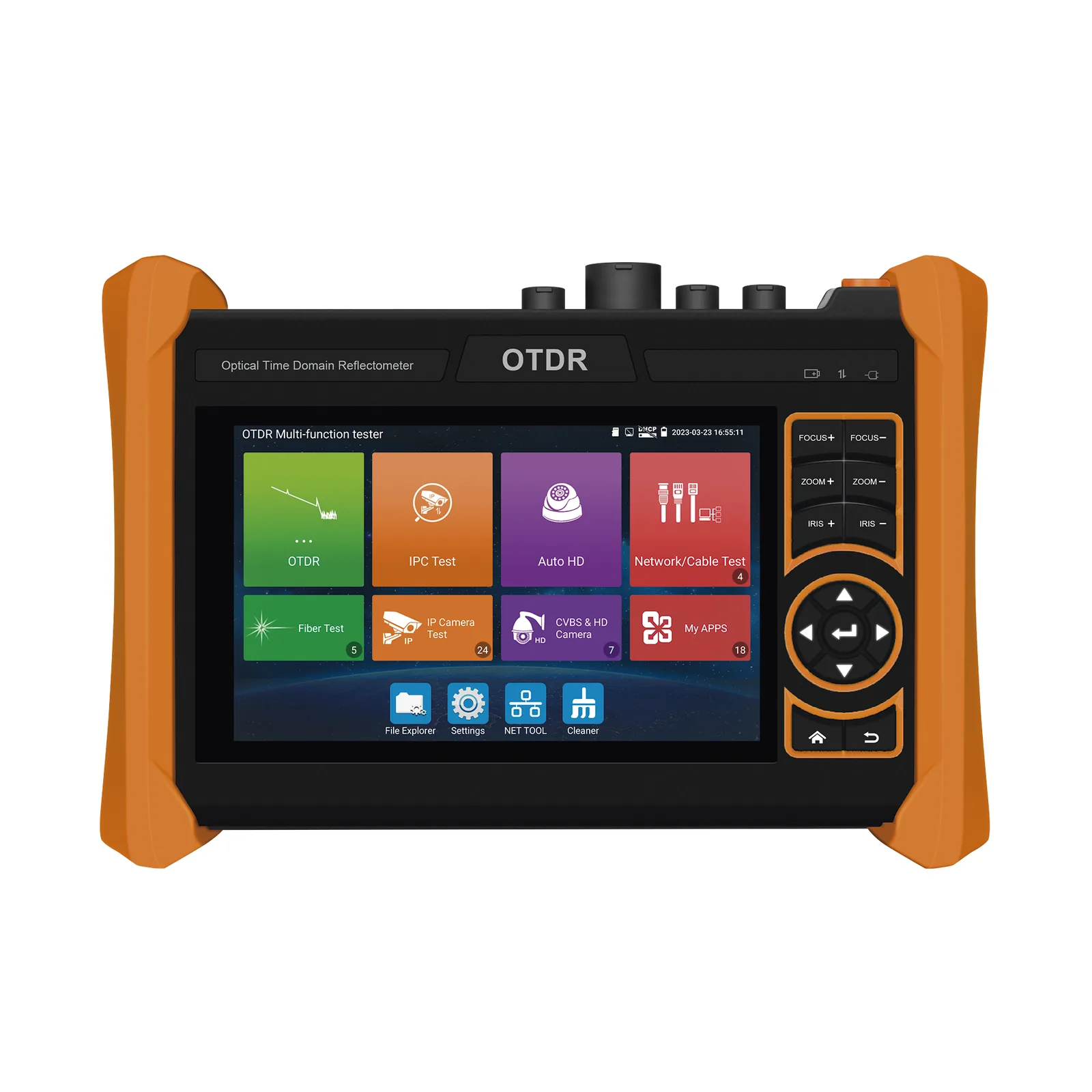 Tester Profesional OTDR y Video | Fibra Óptica | Cámaras IP | Cableado y Redes| Pantalla 5.4" Táctil | Soporta 4K/8K | HDMI/VGA | Medidor Potencia Óptica | Alcance 150KM | Localizador Fallos VFL | PoE Integrado | WiFi | In