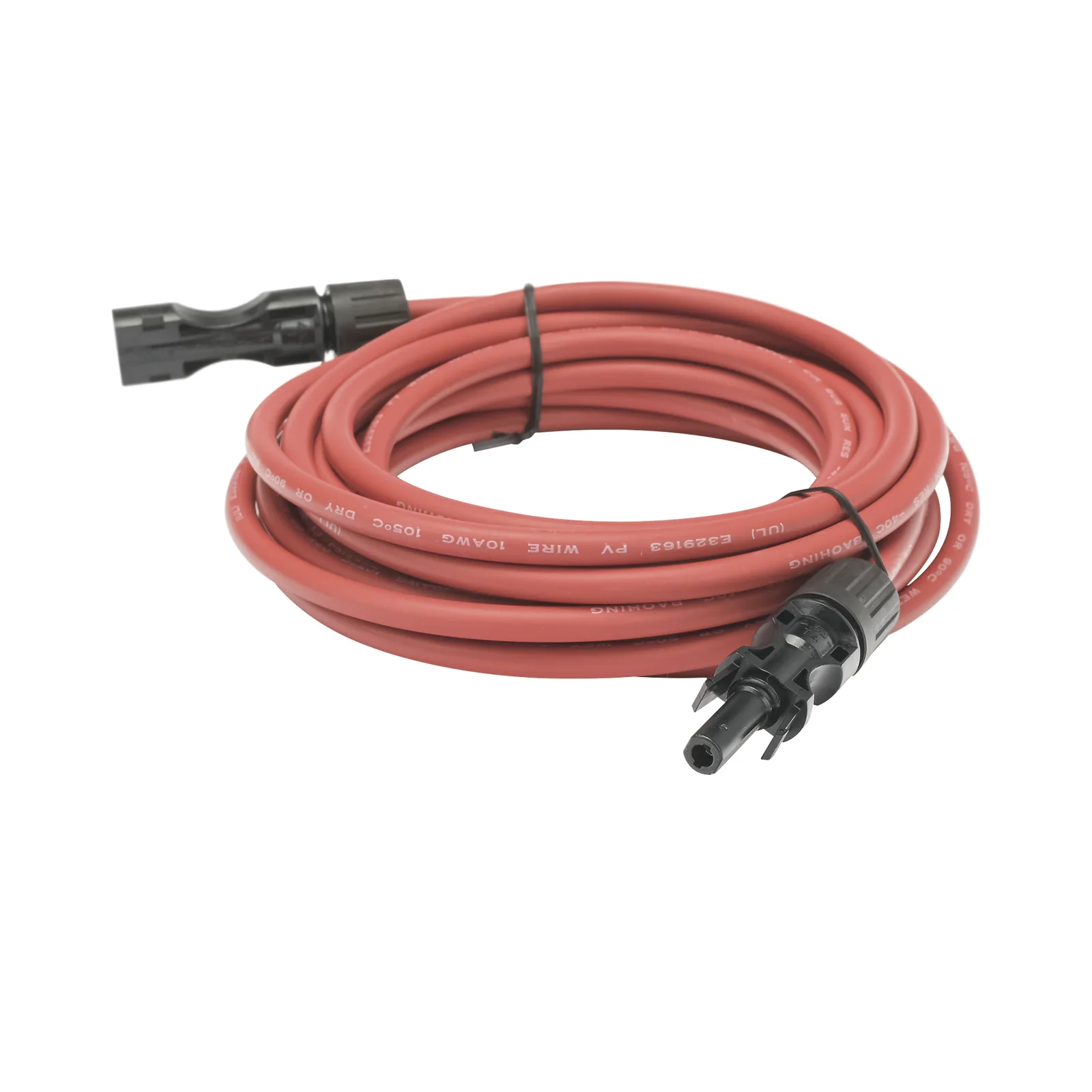 Cable Fotovoltaico, 2.5 m, Rojo, Calibre 10 AWG con Terminal MC4-M en Ambos Extremos