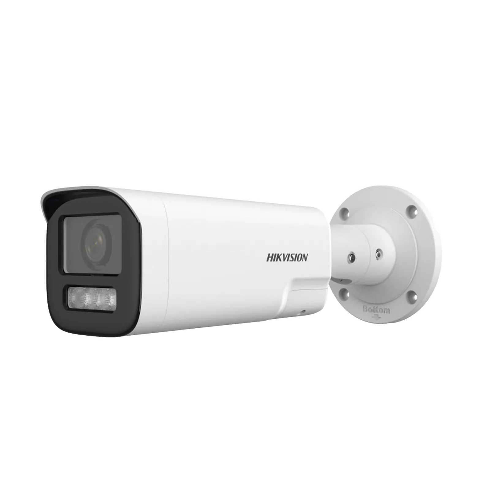 Bala IP 4 Megapíxel / Lente Mot. 2.8 a 12 mm / Dual Light (50 mts IR + 50 mts Luz Blanca) / ACUSENSE Lite / Audio de Dos Vías / Luz Intermitente y Alerta de Audio / Exterior IP67 / WDR 120 dB / PoE / Micro SD