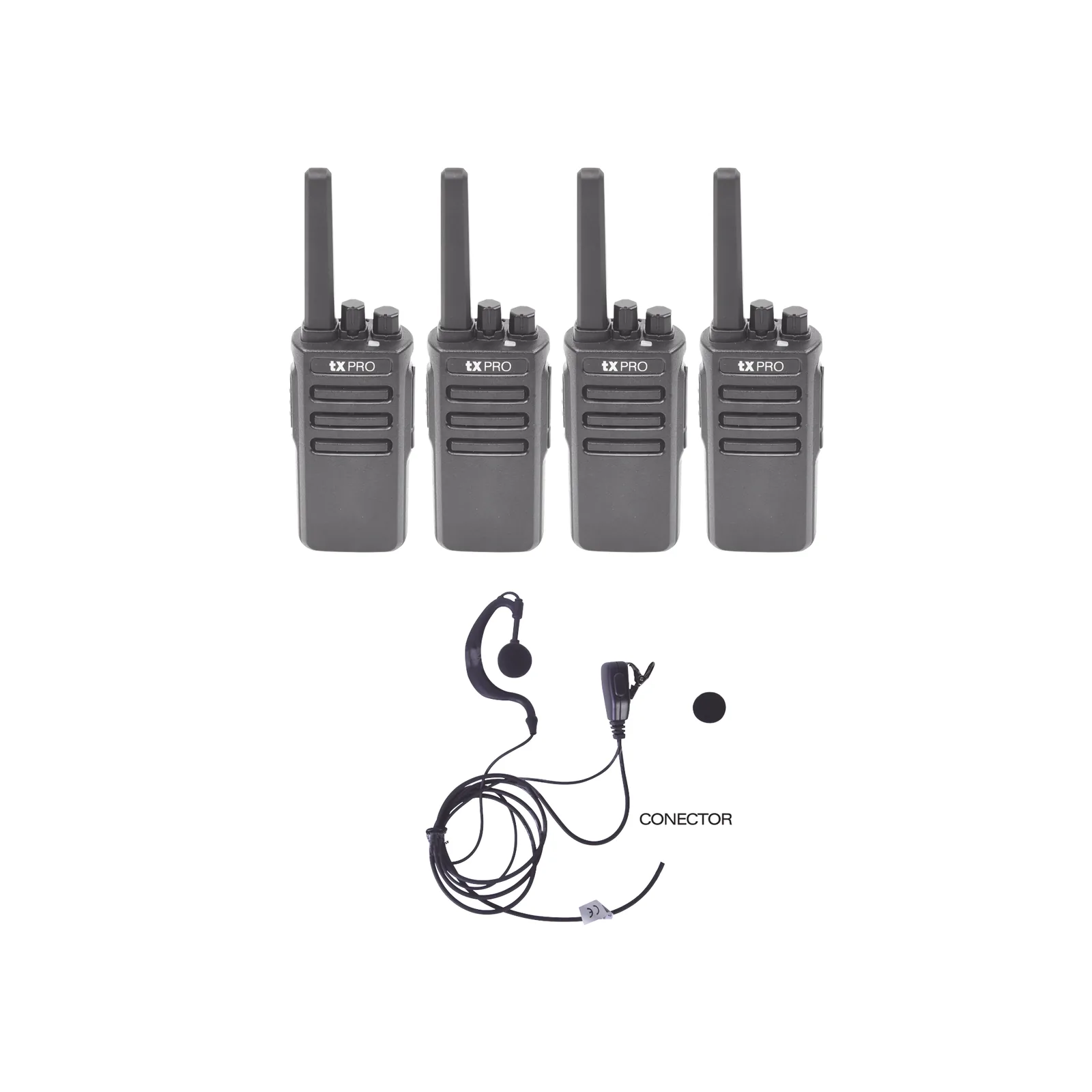 Kit de 4 radios TX600 con 4 TXEHK