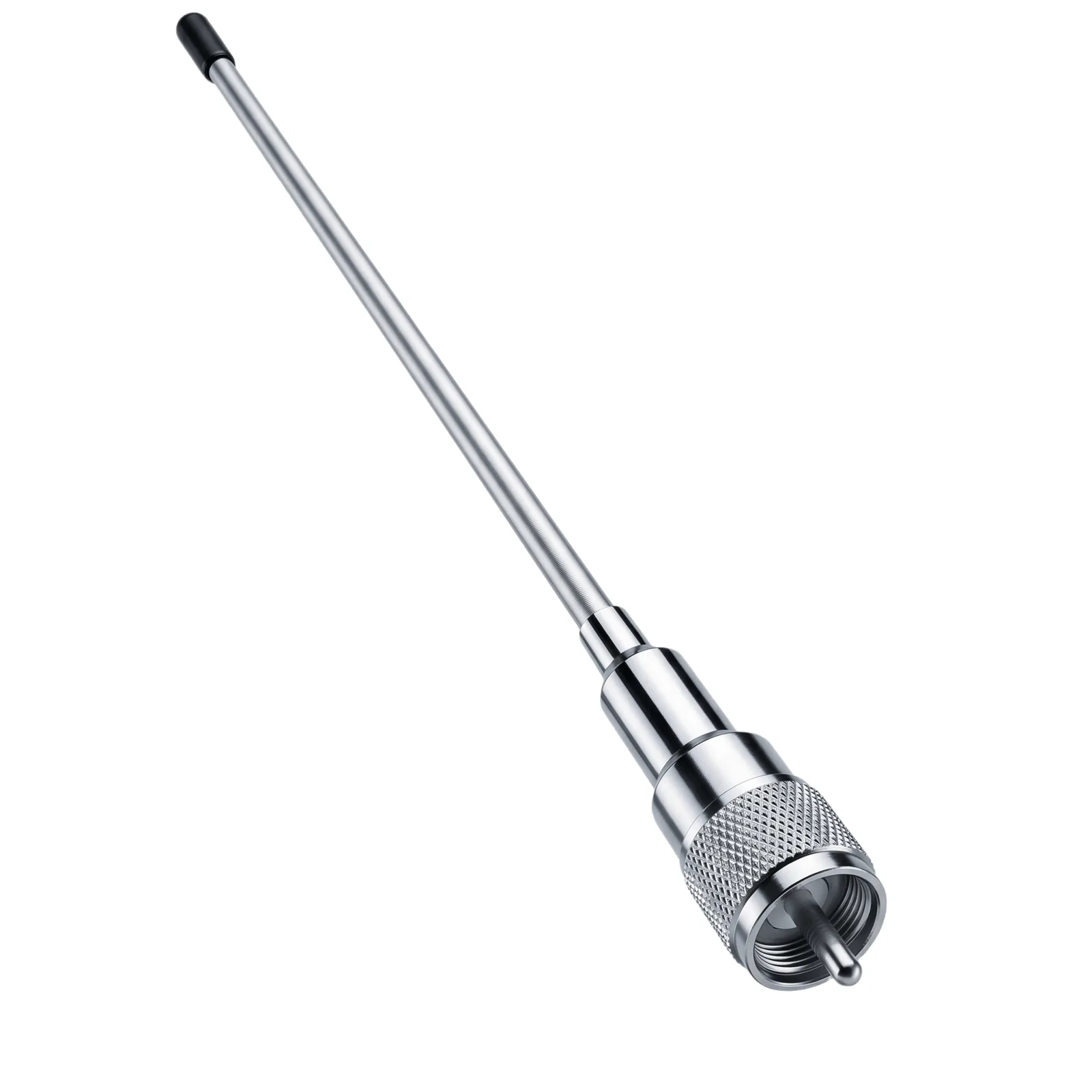 Antena VHF-UHF / 136-512 MHz / 2.1 dBi / 200W / PL-259 Macho / 55.8 cm / Omnidireccional
