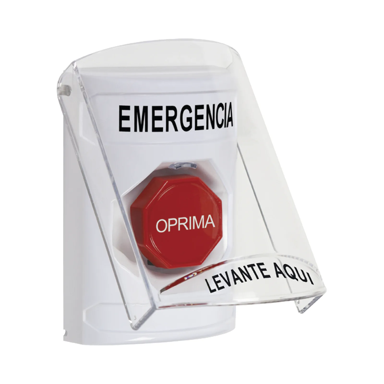 Botón Multipropósito, Emergencia, Reset Con Llave, Español, Tapa De Policarbonato, 2 Relevadores forma C, Interior