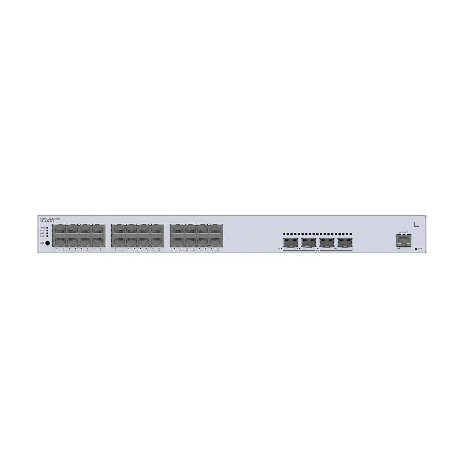 Switch de Distribución/Core Gigabit Administrable PoE Capa 3 / 24 puertos 10/100/1000 Mbps (PoE) / 4 Puertos 1GE SFP Uplink / ERPS / Rutas Estáticas / iStack / PoE Perpetuo / 400W / Administración Nube Gratis