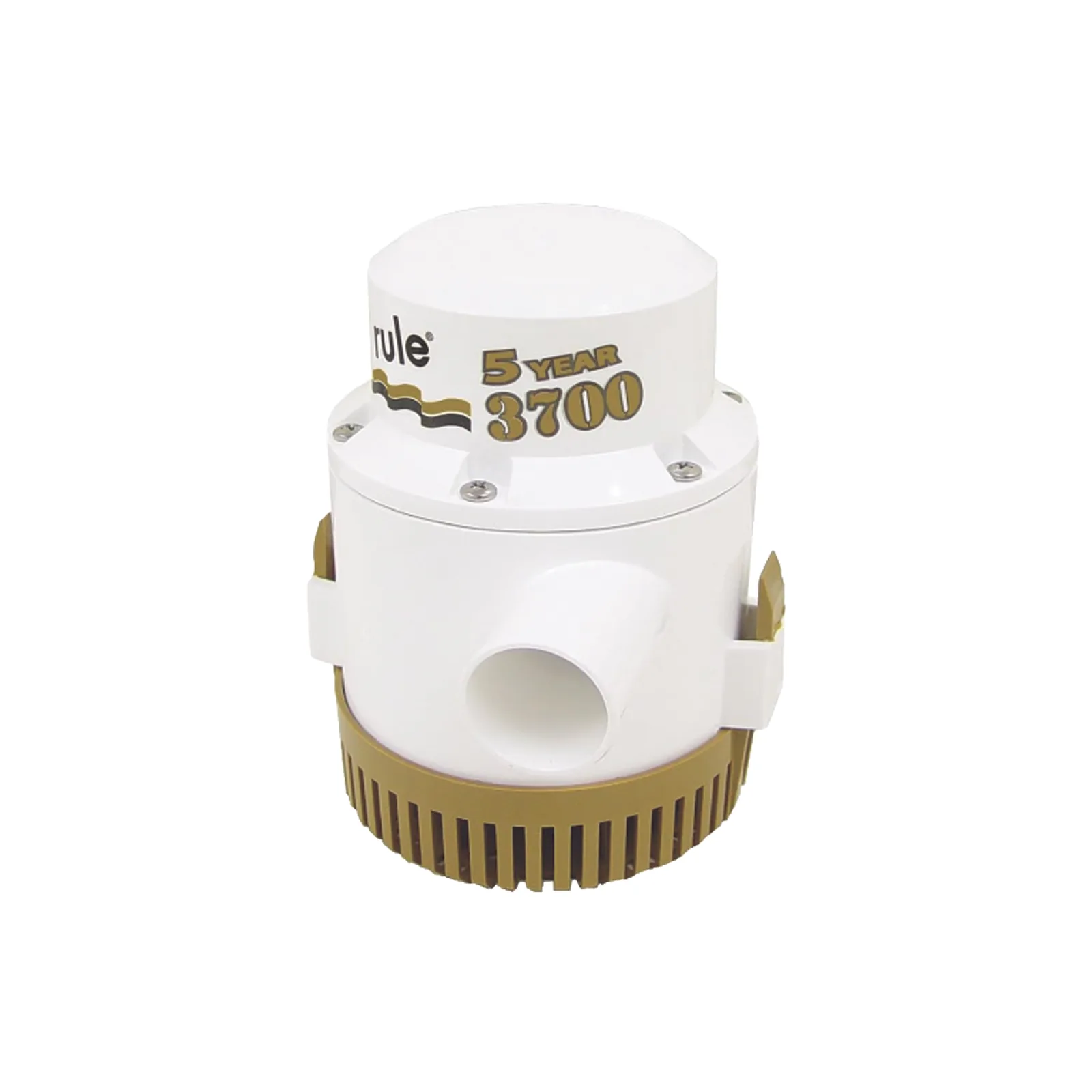 Bomba sumergible de achique serie gold de 3700 galones por hora a 12 Volts de corriente directa.