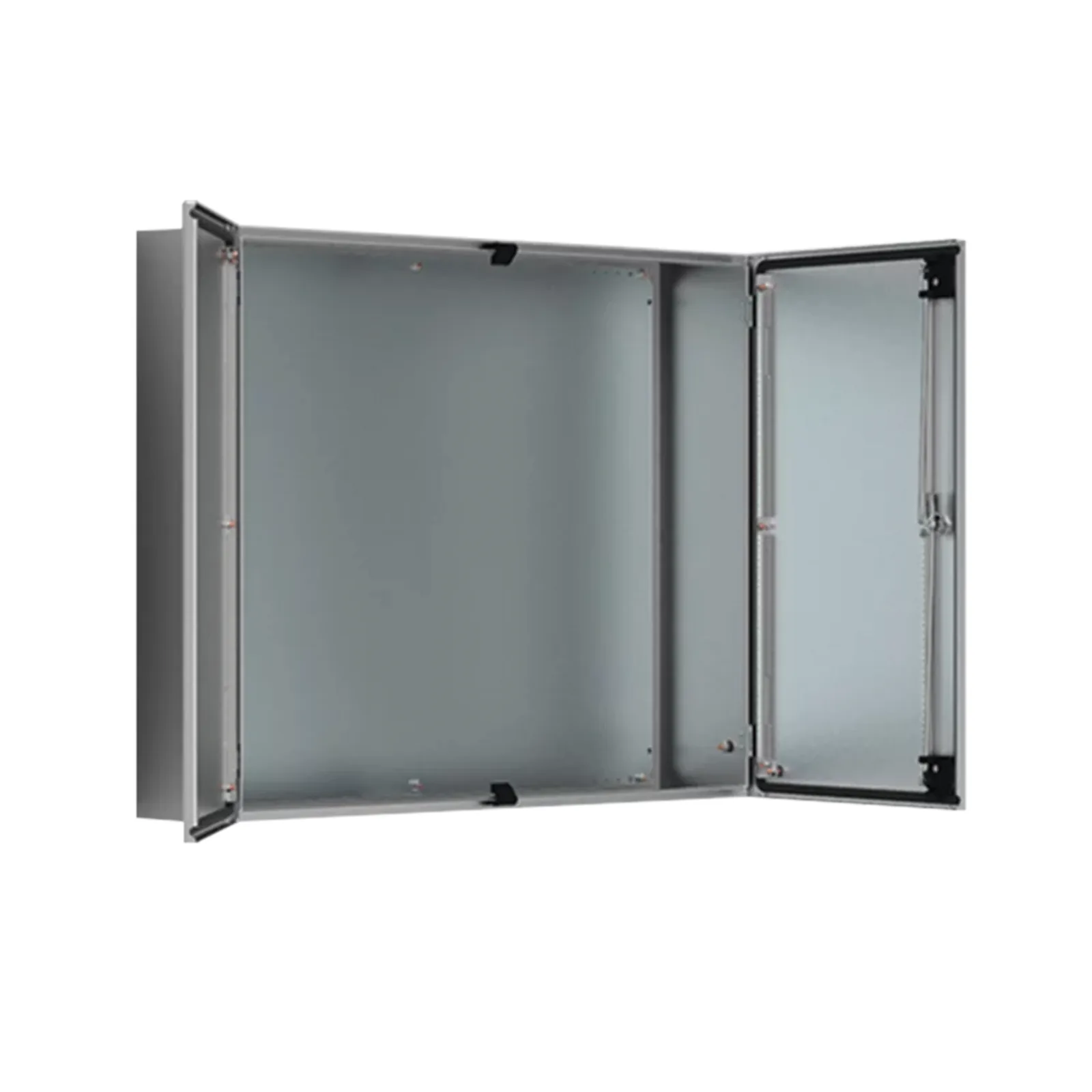 Gabinete de Doble Puerta, 1200 x 1200 x 400 mm, de Acero Inoxidable, Cepillado. Protección NEMA 12, IP55, IK10