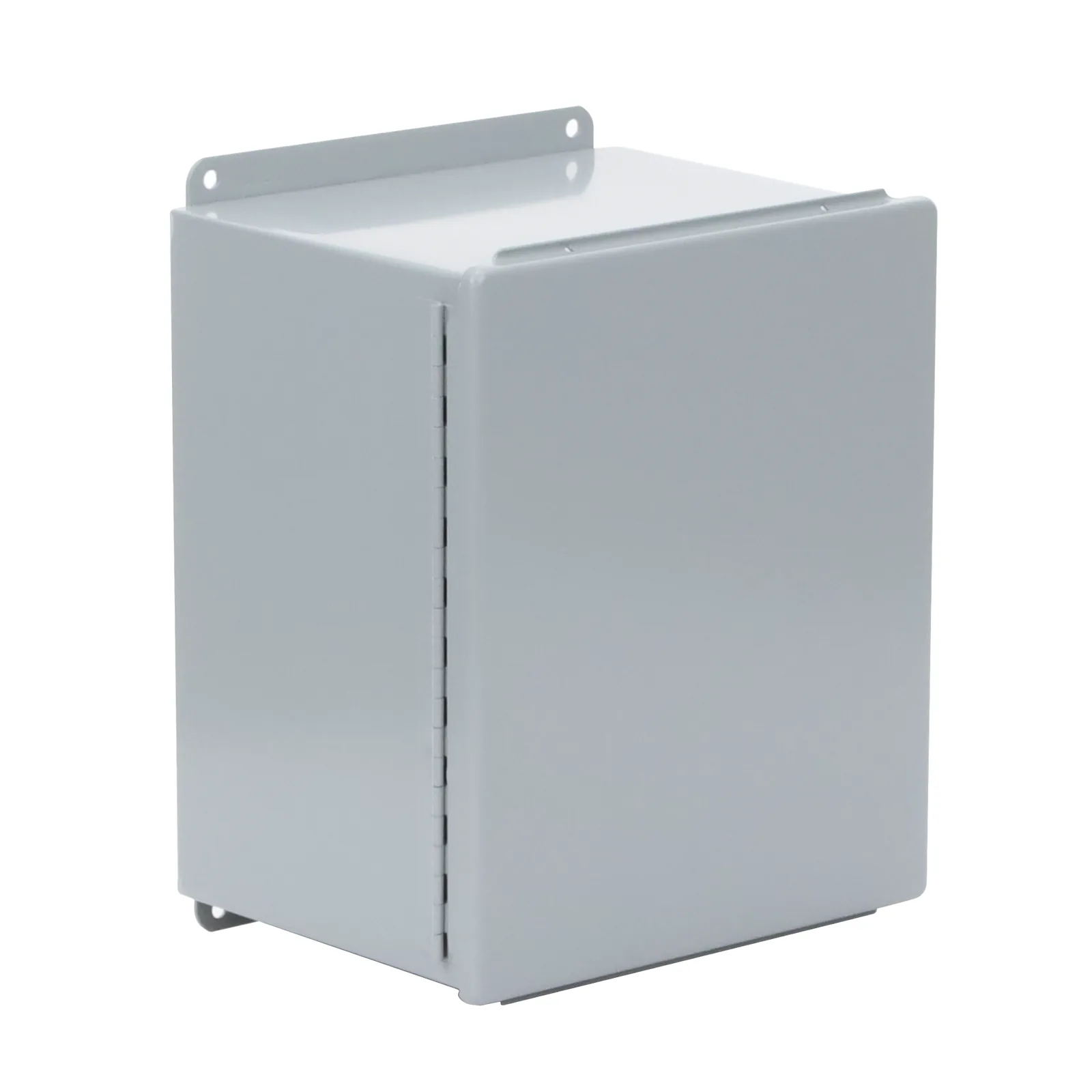Gabinete de Bisagra Continua NEMA 12; IP66 de Uso en Intemperie, 305 x 254 x 203 mm, De Acero, Color Gris
