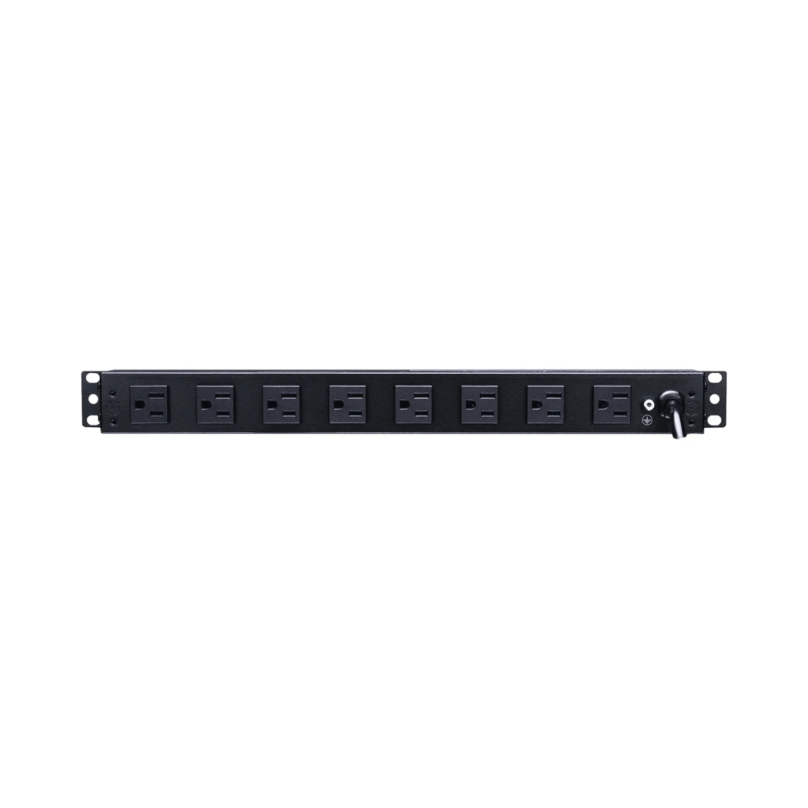 PDU Básico de Montaje en Rack, Con 10 Salidas NEMA 5-15R y Protección Contra Sobretensiones, Enchufe de Entrada NEMA 5-15P, de 19in, 1UR, 15 Amp, 120 Vca
