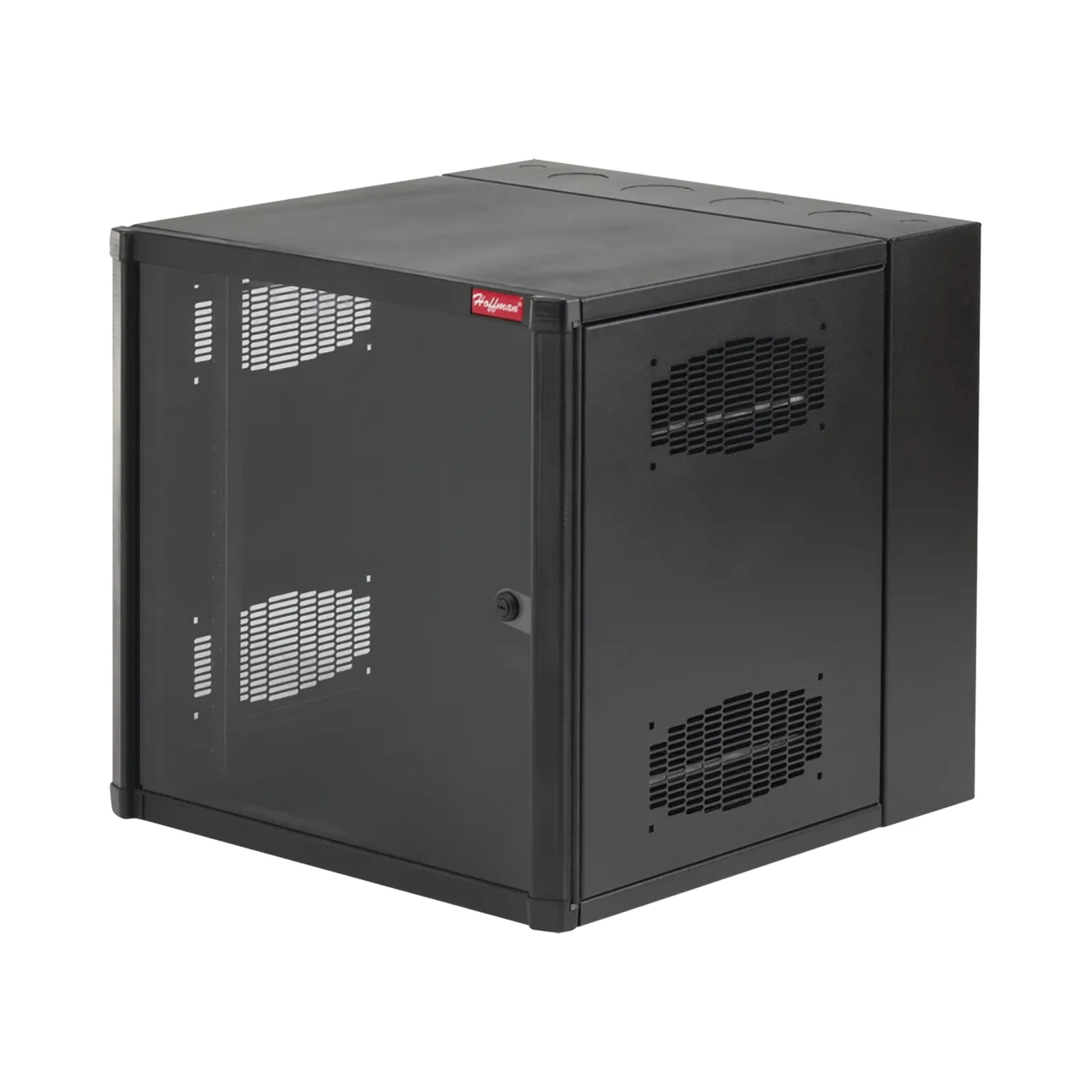Gabinete AccessPlus 26 UR de Montaje en Pared de 19in, Rieles Numerados y Roscados #10-32, Puerta con Ventana de Seguridad, 600 mm de Ancho, 637 mm de Profundidad, Color Negro