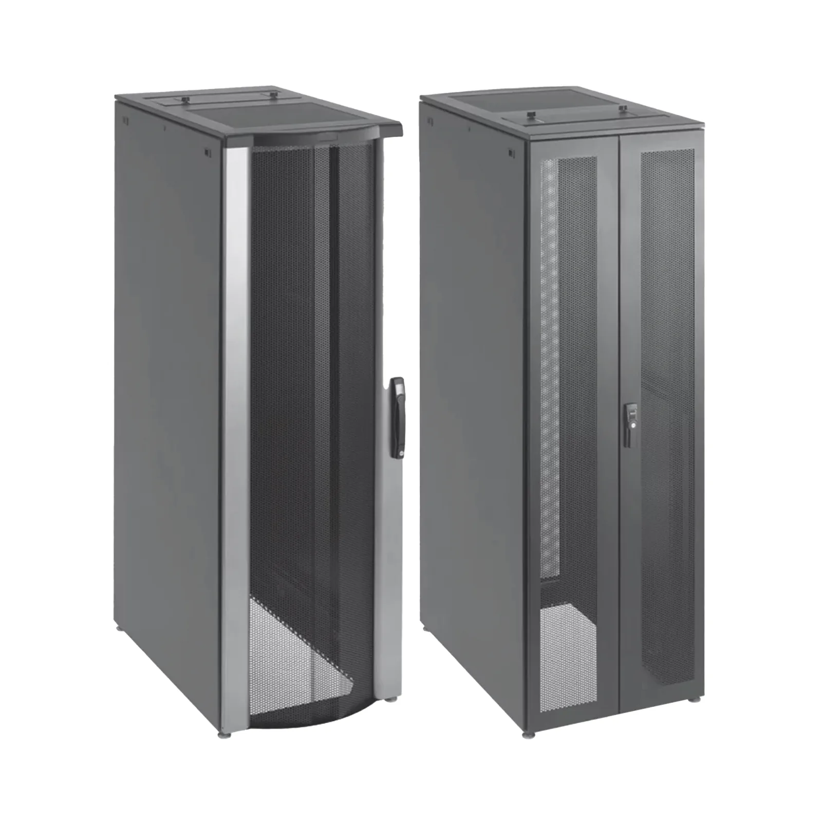 Gabinete de Telecomunicaciones de 42 UR ProLine FloTek, 600 mm de Ancho, 1000 mm de Profundidad, Color Negro