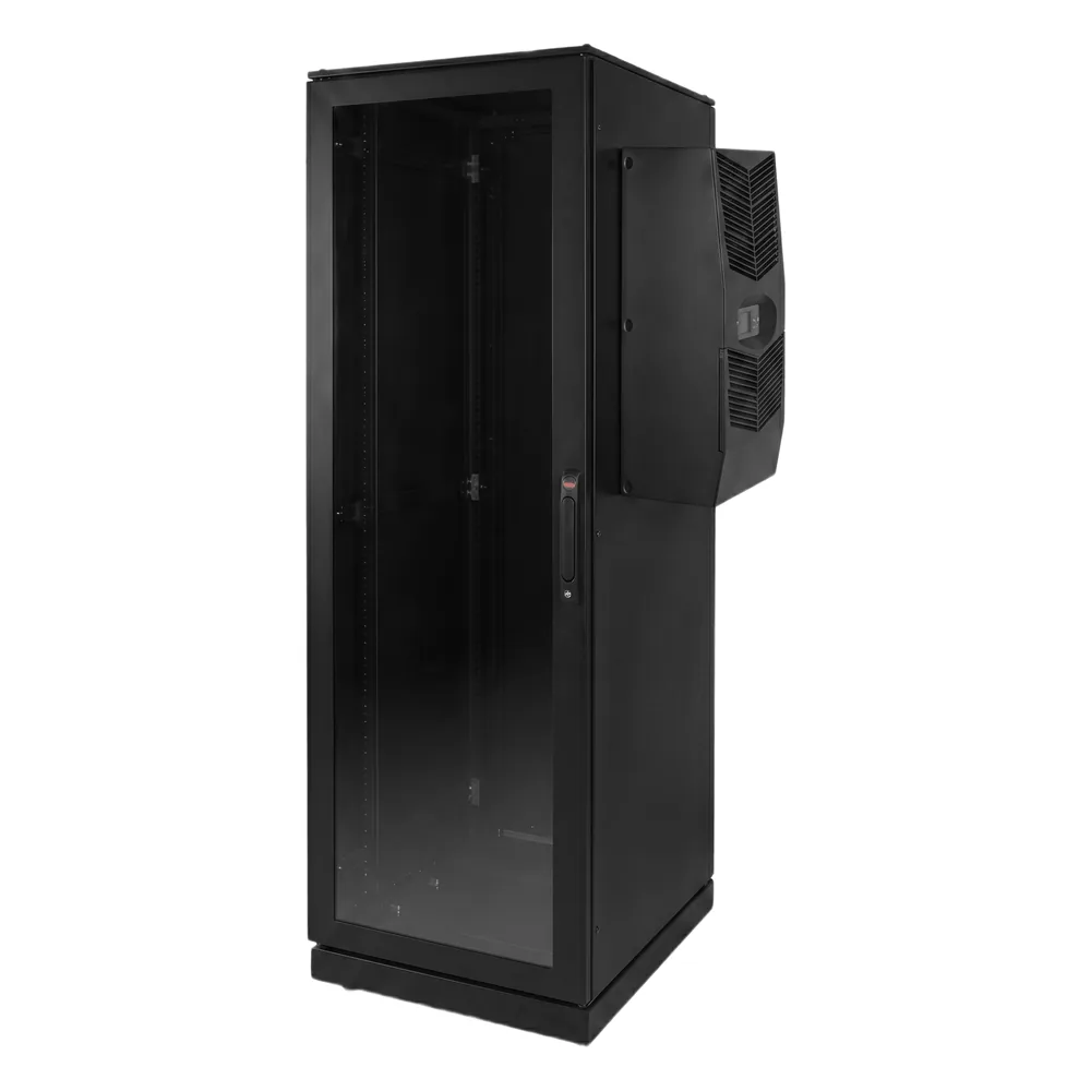 Gabinete de Telecomunicaciones ProLine V/D, 600 mm de Ancho, 1000 mm de Profundidad, Compatible Con Aire Acondicionado Tipo G52, NEMA 12, 42 UR, Color Negro