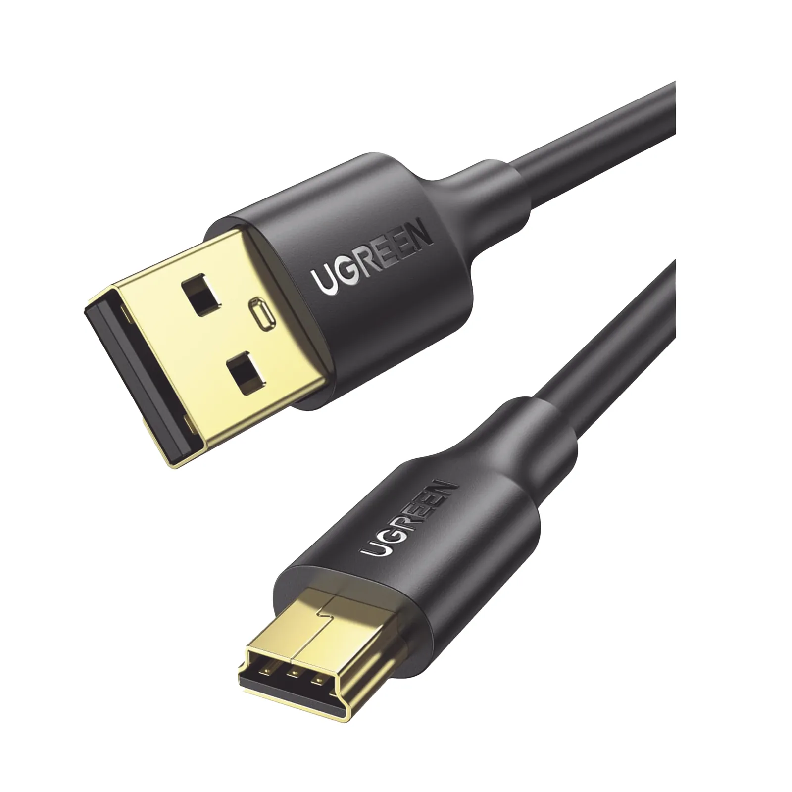 Cable USB-A 2.0 a Mini USB | 1m | Cable de Datos y Alimentación | 480Mps | Chip Inteligente | PVC | Para Discos Duros HDD o SSD, Go-Pro Hero, Mando de PS3, Cámaras Digitales, Reproductores MP3, MP4, etc.