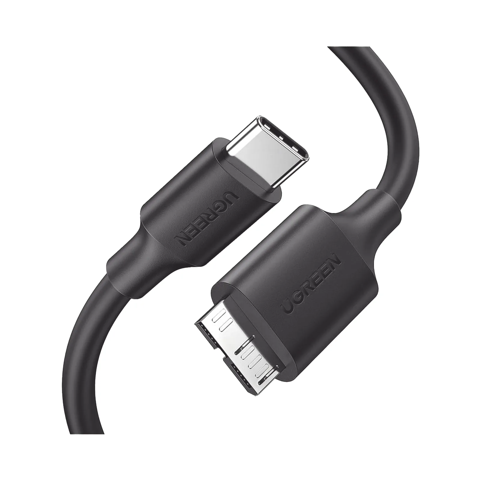 Cable USB Tipo C 3.0 a Micro Tipo B | 1m |Carga Rápida | 5 Gbps | Transferencia de Datos | Blindaje Interior Múltiple | Compatible con Disco Duro Externo, Portátiles, Seagate, Nikon, Canon.