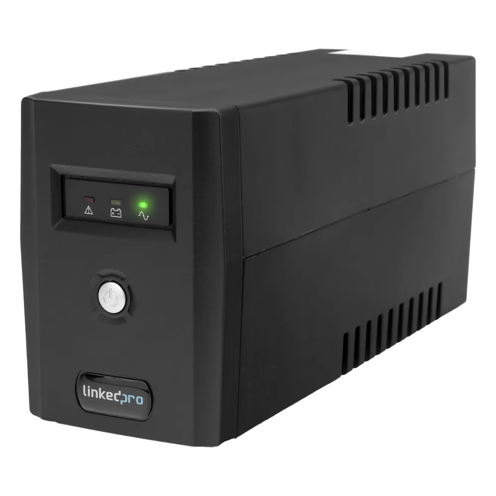 UPS 800VA/480 W Línea Interactiva 120Vca / 6 tomas 5-15R (4 Respaldadas) / Regulación de Voltaje / Protección RJ45