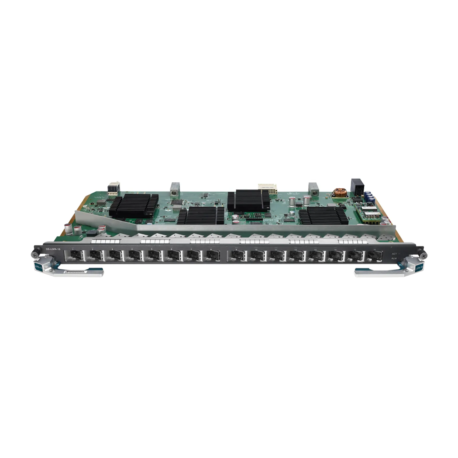 Tarjeta de Servicio 16 Puertos GPON para OLT DSP8000X2 / Spliteo de 1:128 / Conexión de Hasta 2048 Clientes / Distancias de Hasta 20 Km / Intercambio en caliente