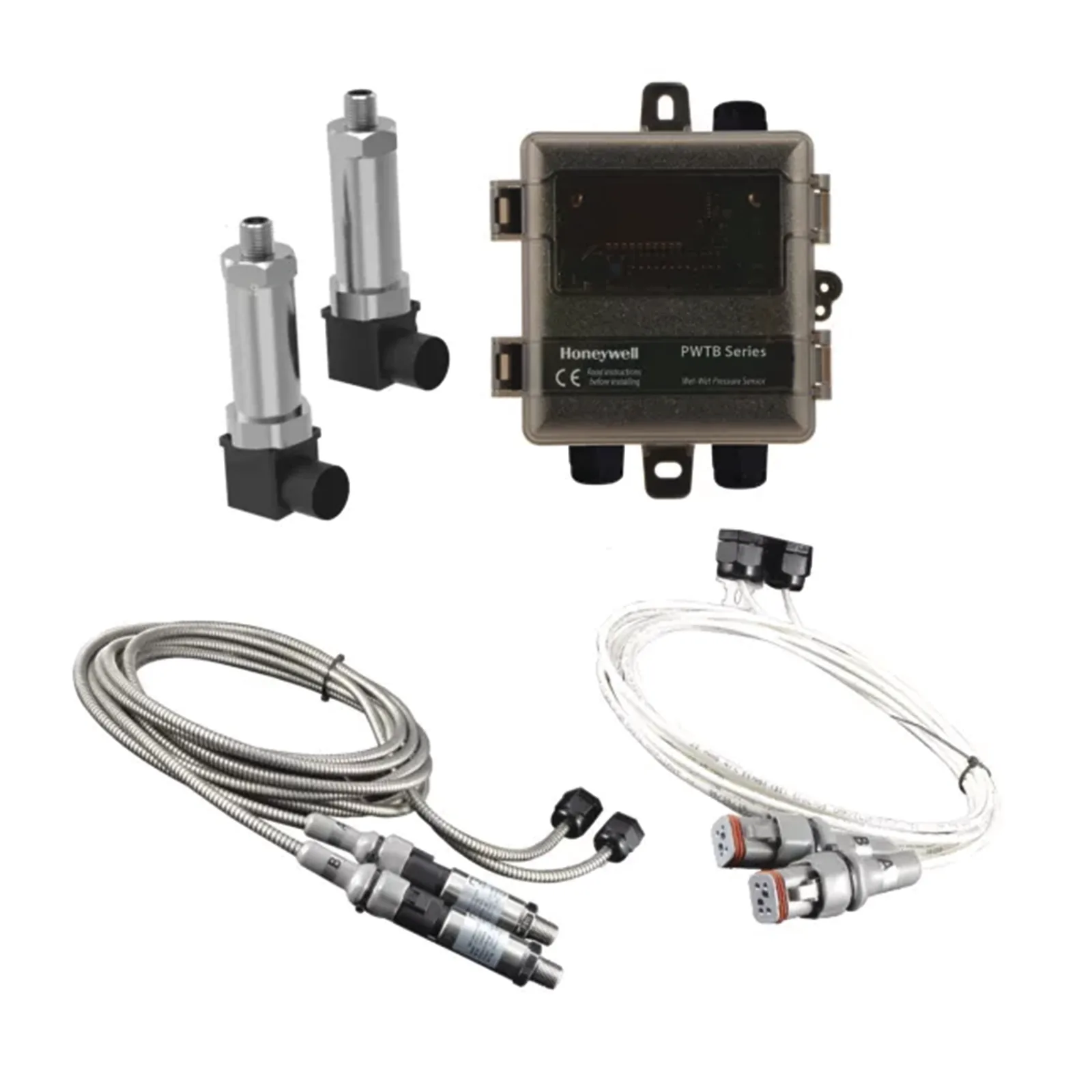Transmisor de presión diferencial líquido/líquido para agua, sensor de 250 PSIG, cable armado de 9 pies, salida 4-20 mA o 0-5/10 Vdc