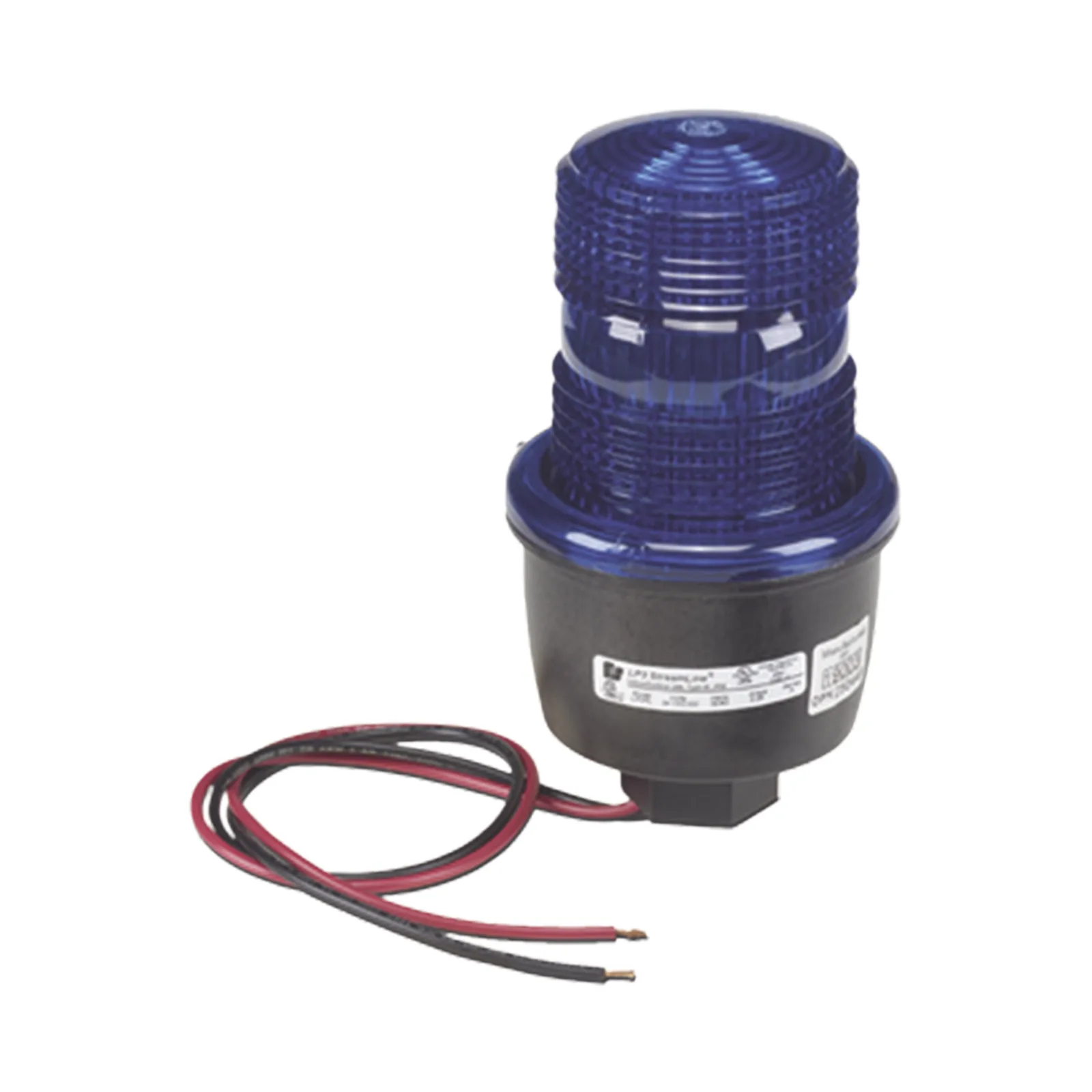 Luz de advertencia LED serie Streamline, 120 Vca, color Azul