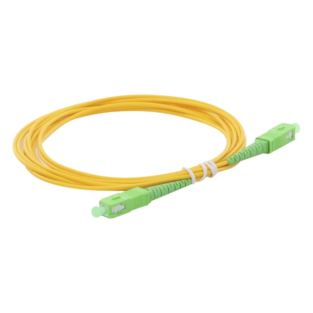 Jumper de Fibra Óptica Monomodo SC/APC-SC/APC Simplex de 3 Metros (9.84 Pies), 2mm