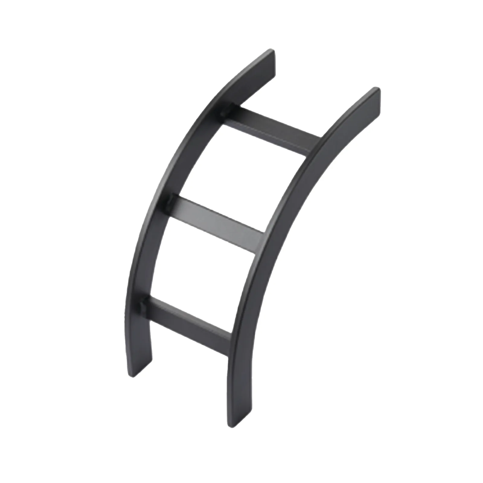 Accesorio de Escalerilla Curva Vertical (Bajada) Exterior, 12 in de Ancho, de Acero, Color Negro