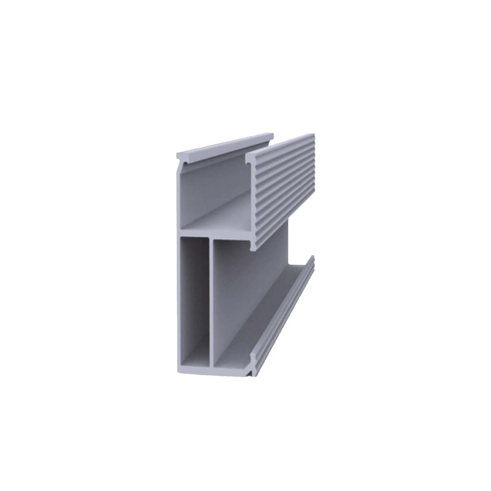 Riel 8 para montaje de módulos fotovoltaicos de aluminio anodizado de 4050mm.