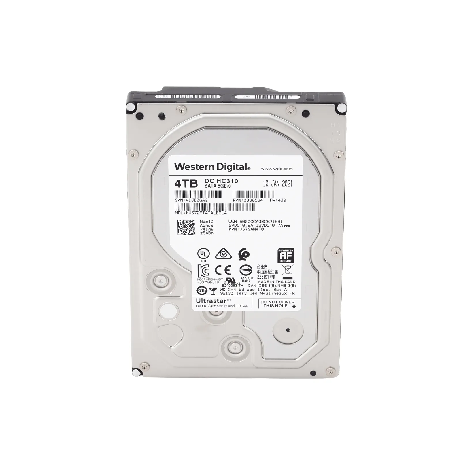 Disco Duro Enterprise 3.5" 4 TB / Hikvision / 7200 RPM / SATA / Alto Rendimiento / Recomendado para NVRs HIKVISION