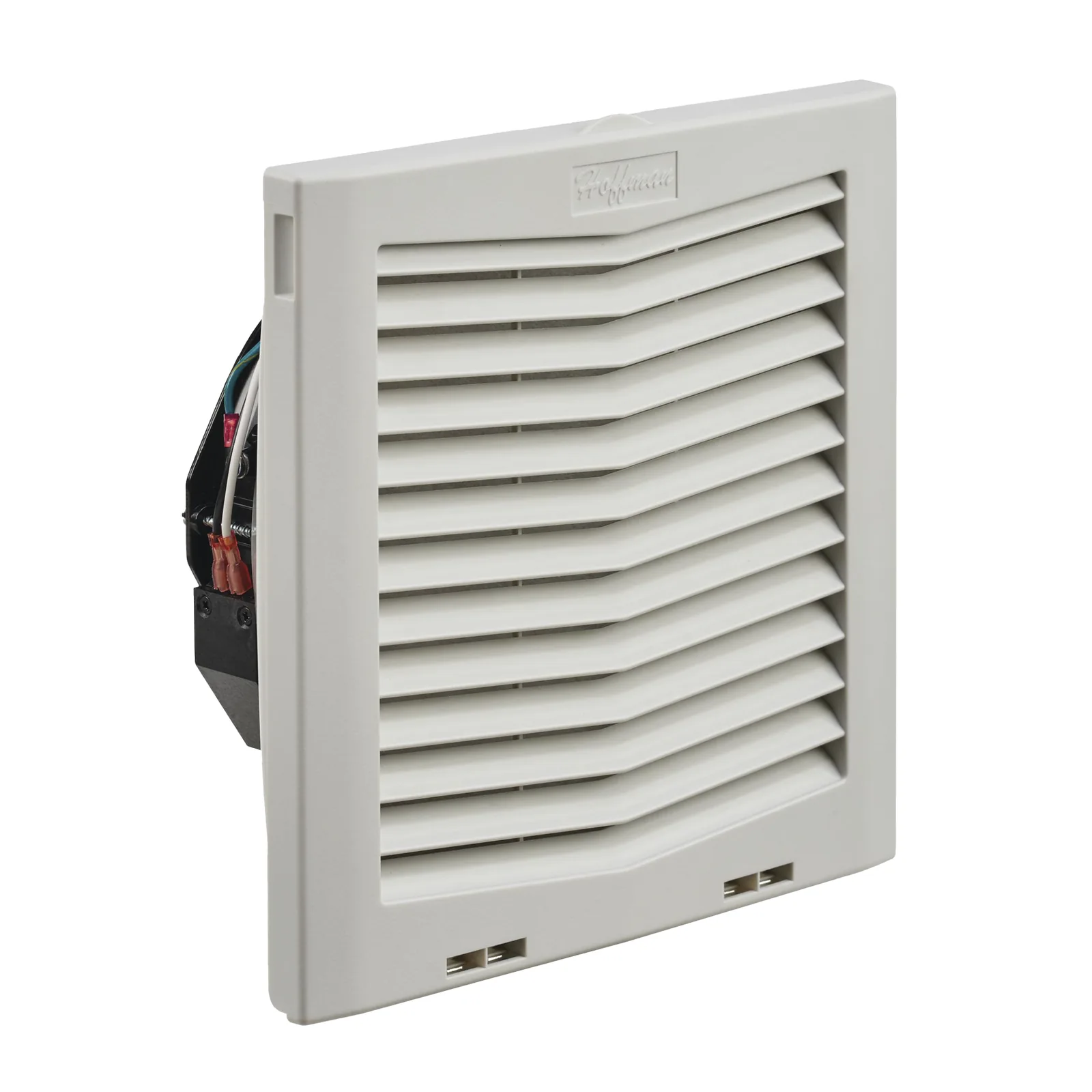 Ventilador Con Filtro de Montaje Lateral HF10, Con Flujo de Aire de 159 CFM, 115 Vca, Color Gris Claro